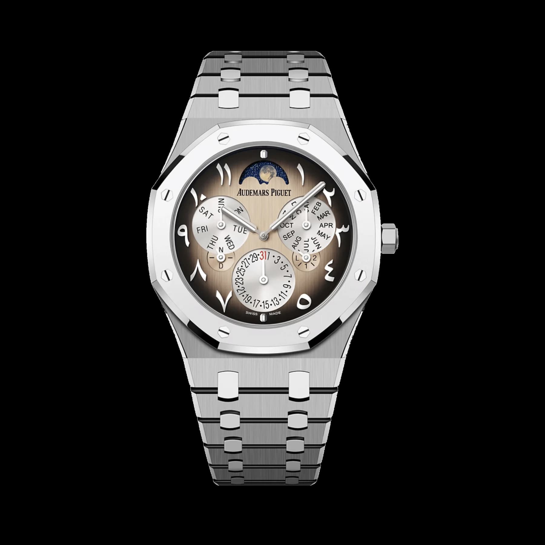Audemars Piguet Royal Oak 26586XT.OO.1240XT.99 Perpetual Calendar RD2 Ultra-Thin 'Middle East Edition' Titanium BMG Ivory Dial Limited Edition of 35