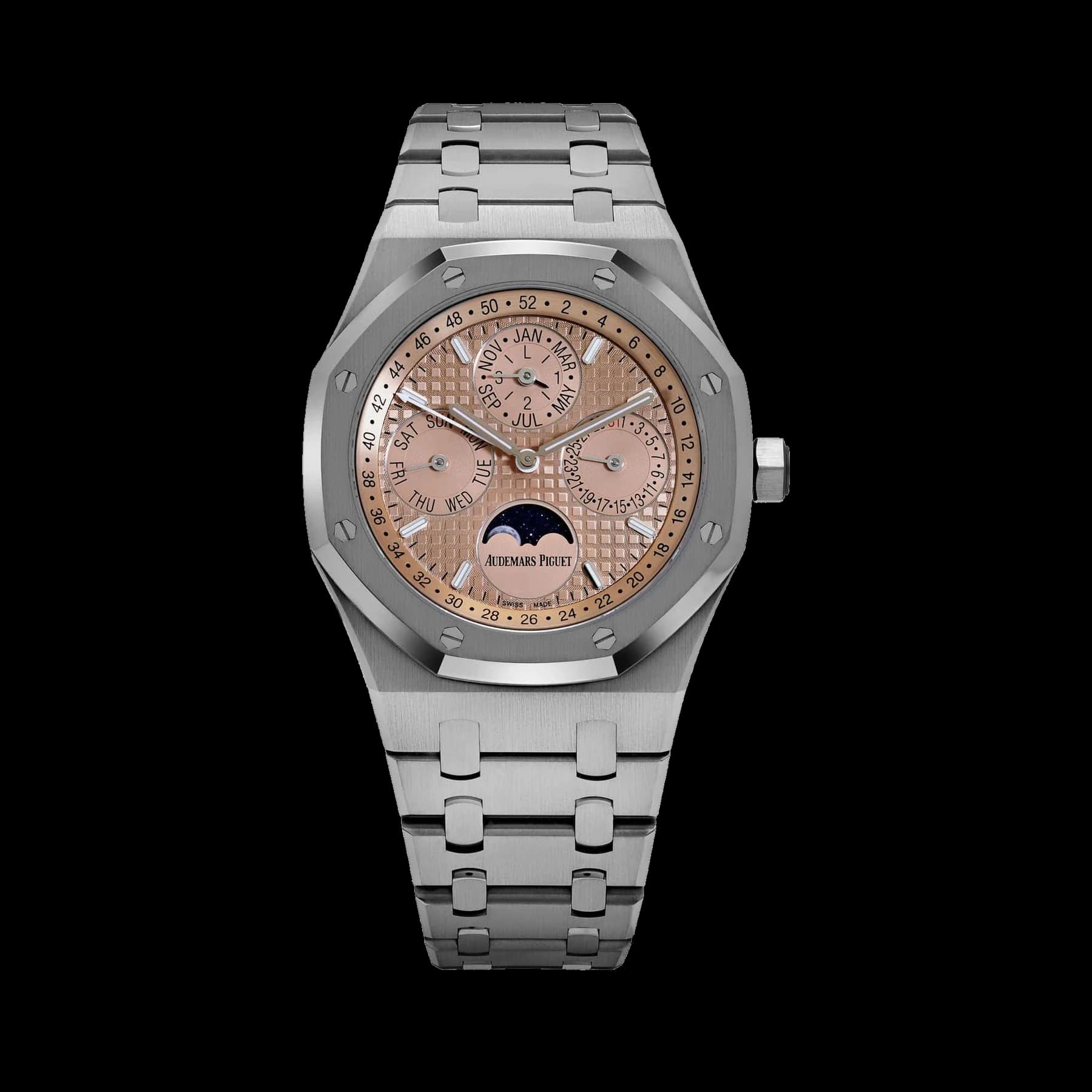 Audemars Piguet Royal Oak Perpetual Calendar 26615TI.OO.1220TI.01 Titanium Salmon Dial Limited Edition of 300