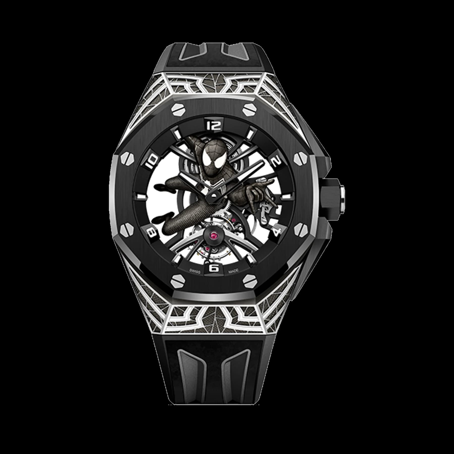 Audemars Piguet Royal Oak Concept 26632CN.OO.D100CA.01 Tourbillon "Black Suit Spider-Man" 18-carat white gold