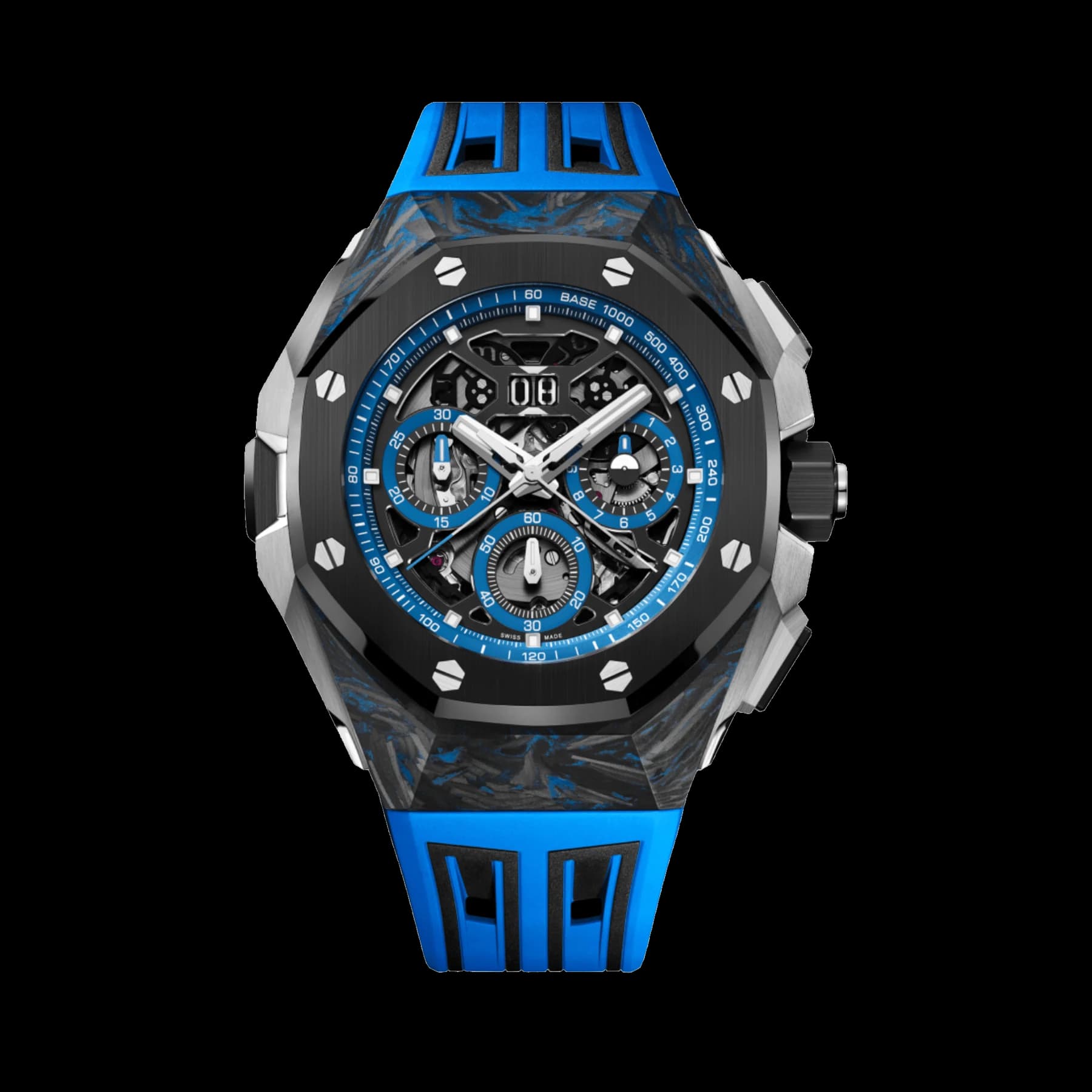 Audemars Piguet Royal Oak Concept 26650FO.OO.D353CA.01 Split-Seconds Chronograph GMT Large Date CFT Carbon Openworked Dial (2024)