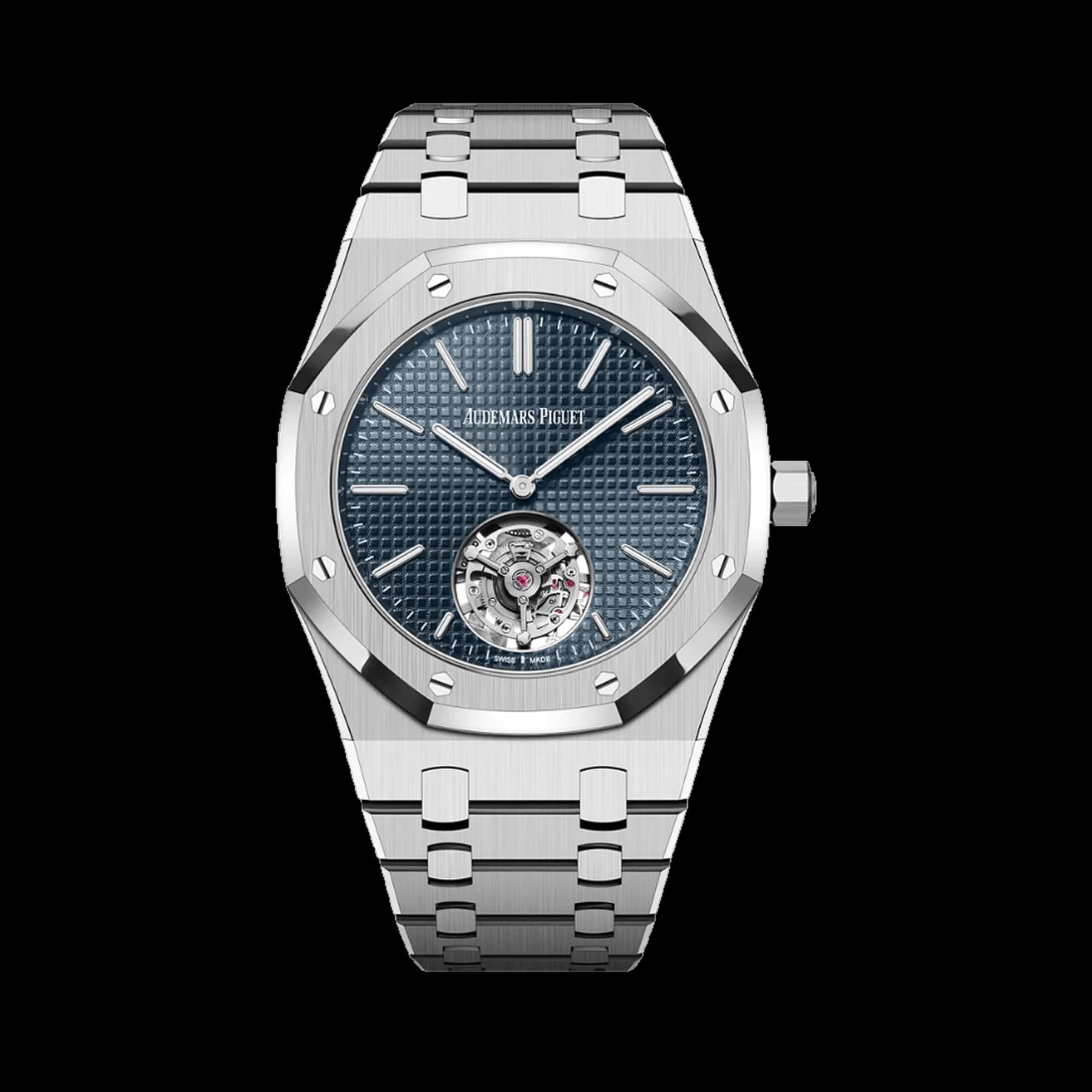 Audemars Piguet Royal Oak Flying Tourbillon Extra-Thin 26670ST.OO.1240ST.02 Stainless Steel Blue Dial