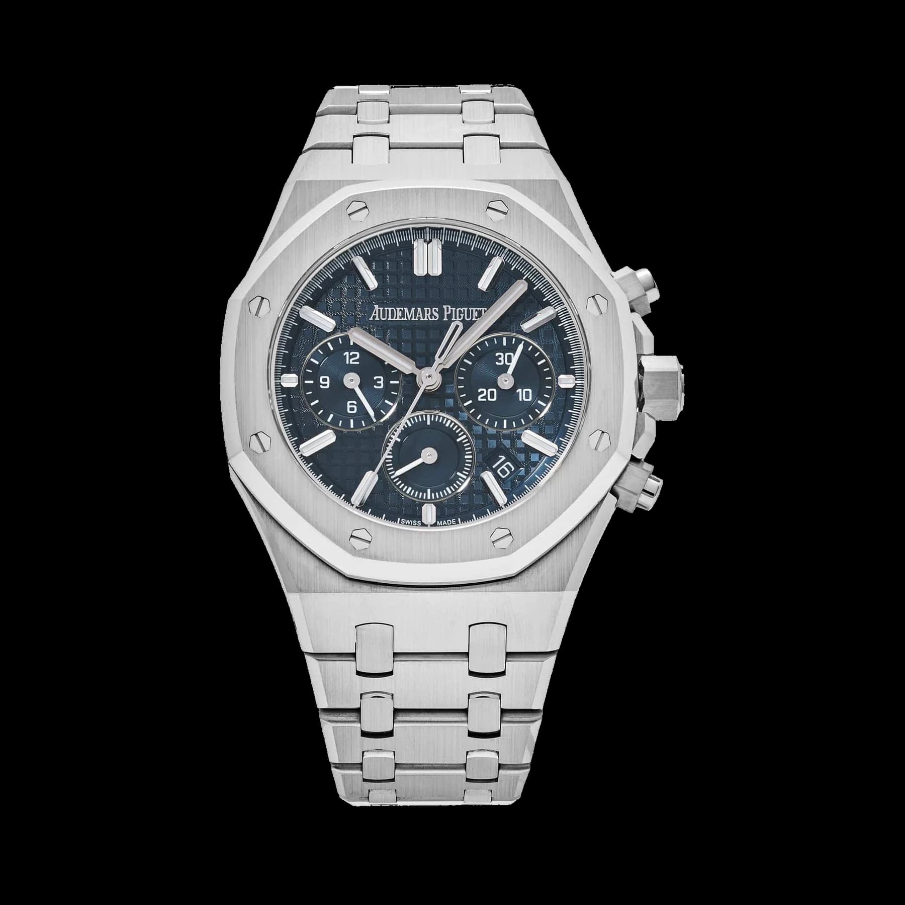 Audemars Piguet Royal Oak 26715ST.OO.1356ST.01 Selfwinding Chronograph Stainless Steel Blue Dial