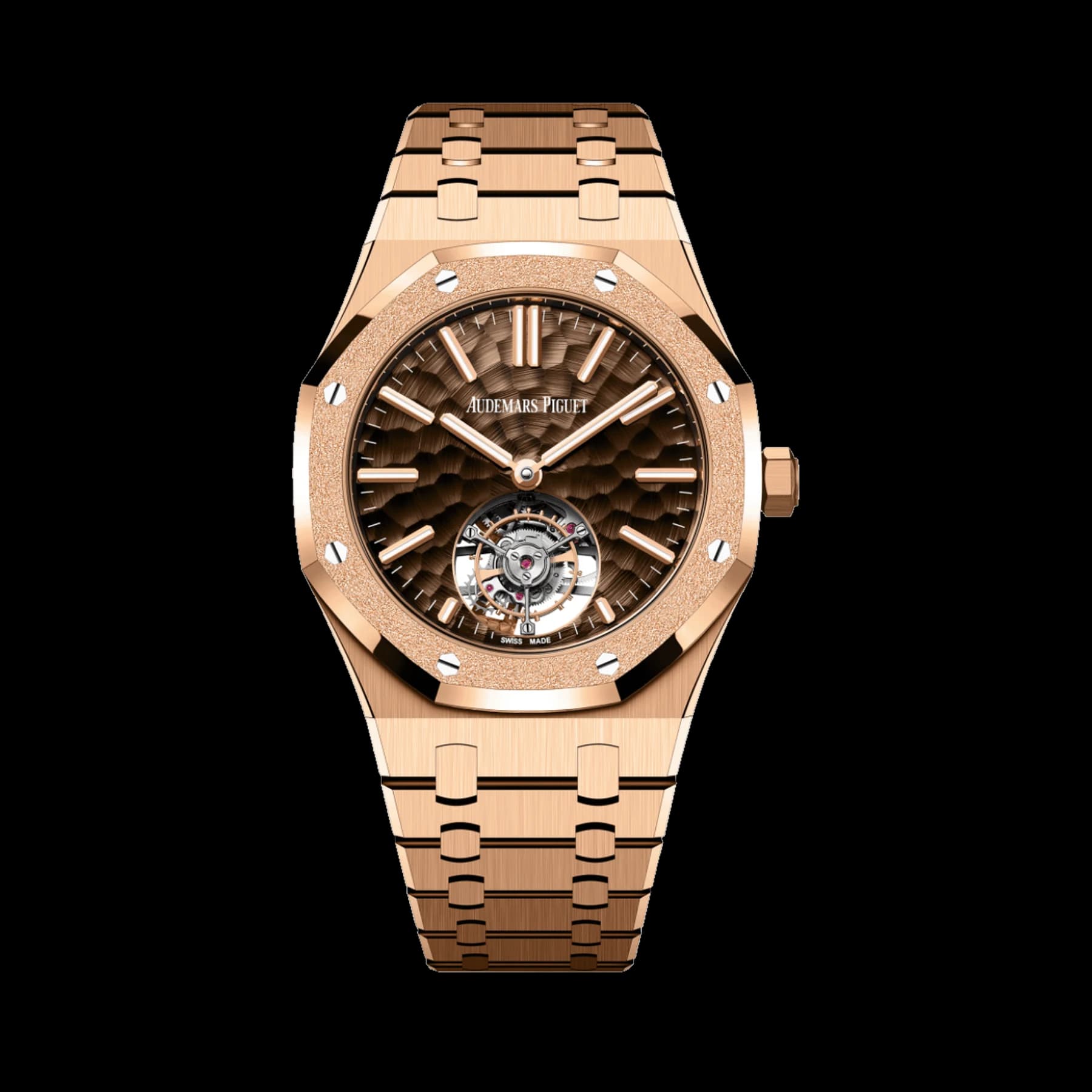 Audemars Piguet Royal Oak 26730OR.GG.1320OR.01 Selfwinding Tourbillon Rose Gold Brown Dial