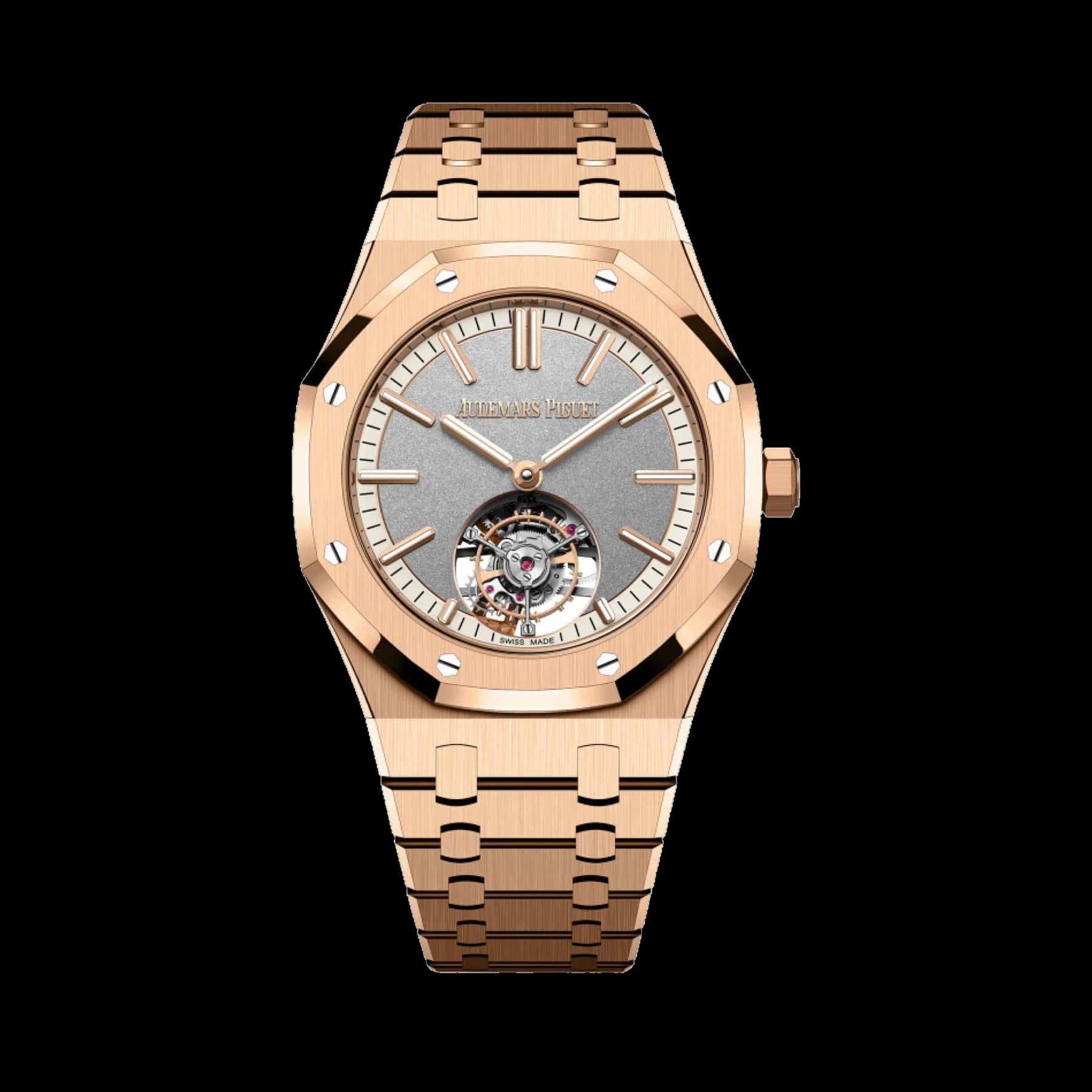 Audemars Piguet Royal Oak 26730OR.OO.1320OR.05 Selfwinding Flying Tourbillon Rose Gold Grey Dial (2024)