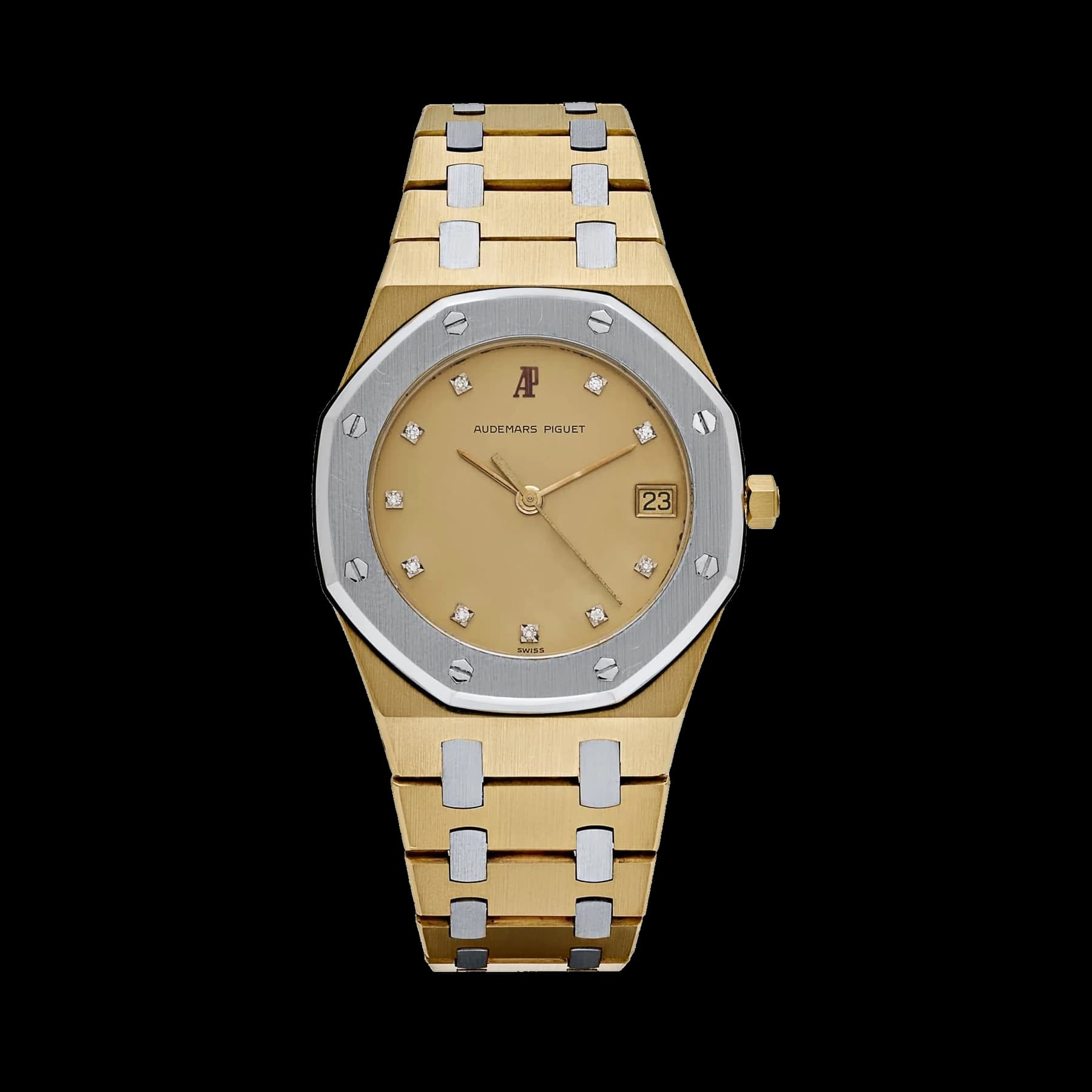 Audemars Piguet Royal Oak 56023AC Yellow Gold White Gold Diamond Dial Quartz (1985)
