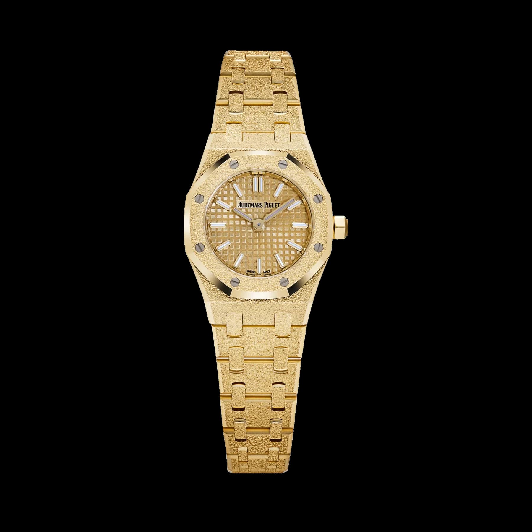 Audemars Piguet Royal Oak 67630BA.GG.1312BA.01 'Mini' Frosted Yellow Gold Quartz (2026)