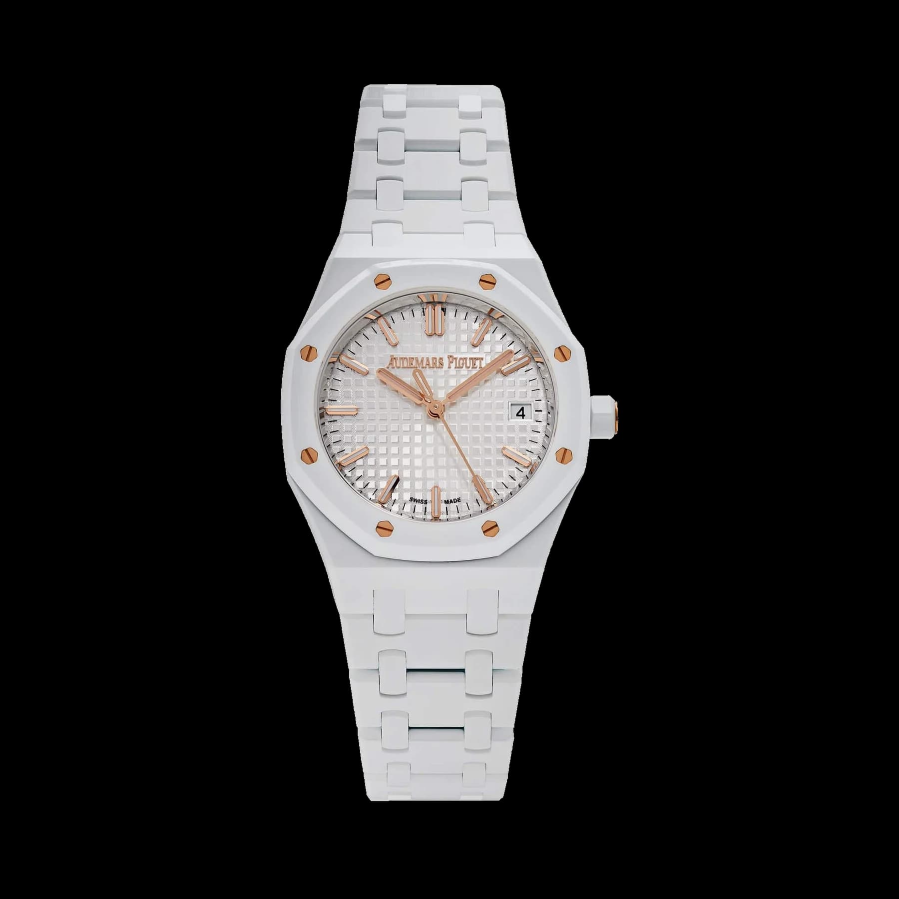 Audemars Piguet Royal Oak 77350CB.OO.1266CB.01 'Ladies' White Ceramic (2023)