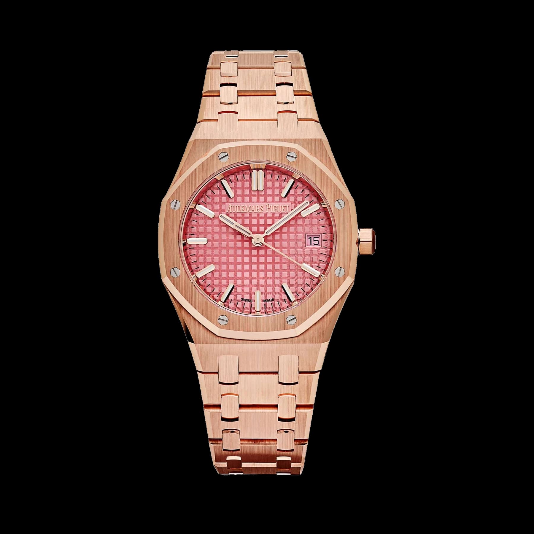 Audemars Piguet Royal Oak 77450OR.OO.1361OR.01 'Ladies' Rose Gold Pink Dial (2025)