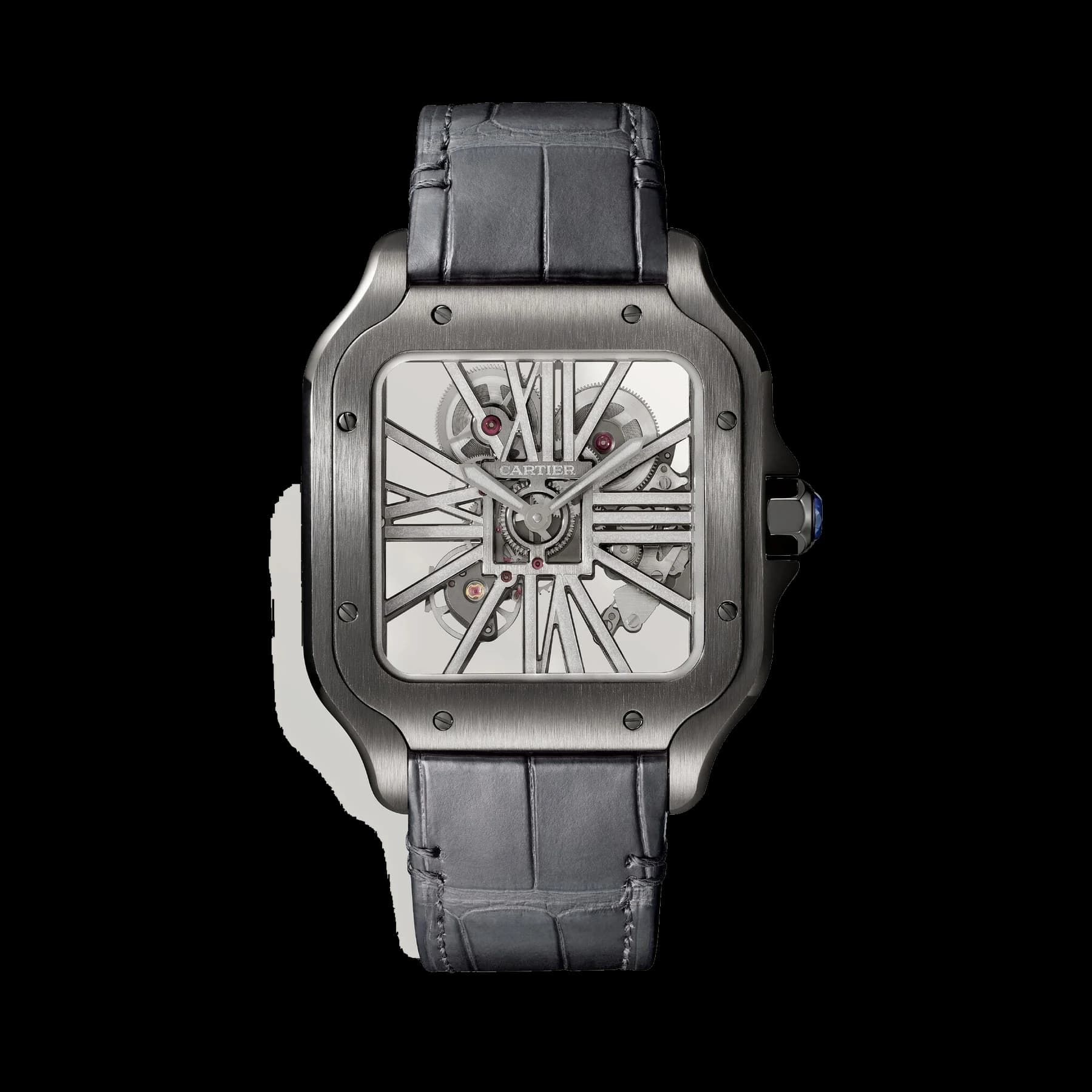 Santos de Cartier skeleton watch