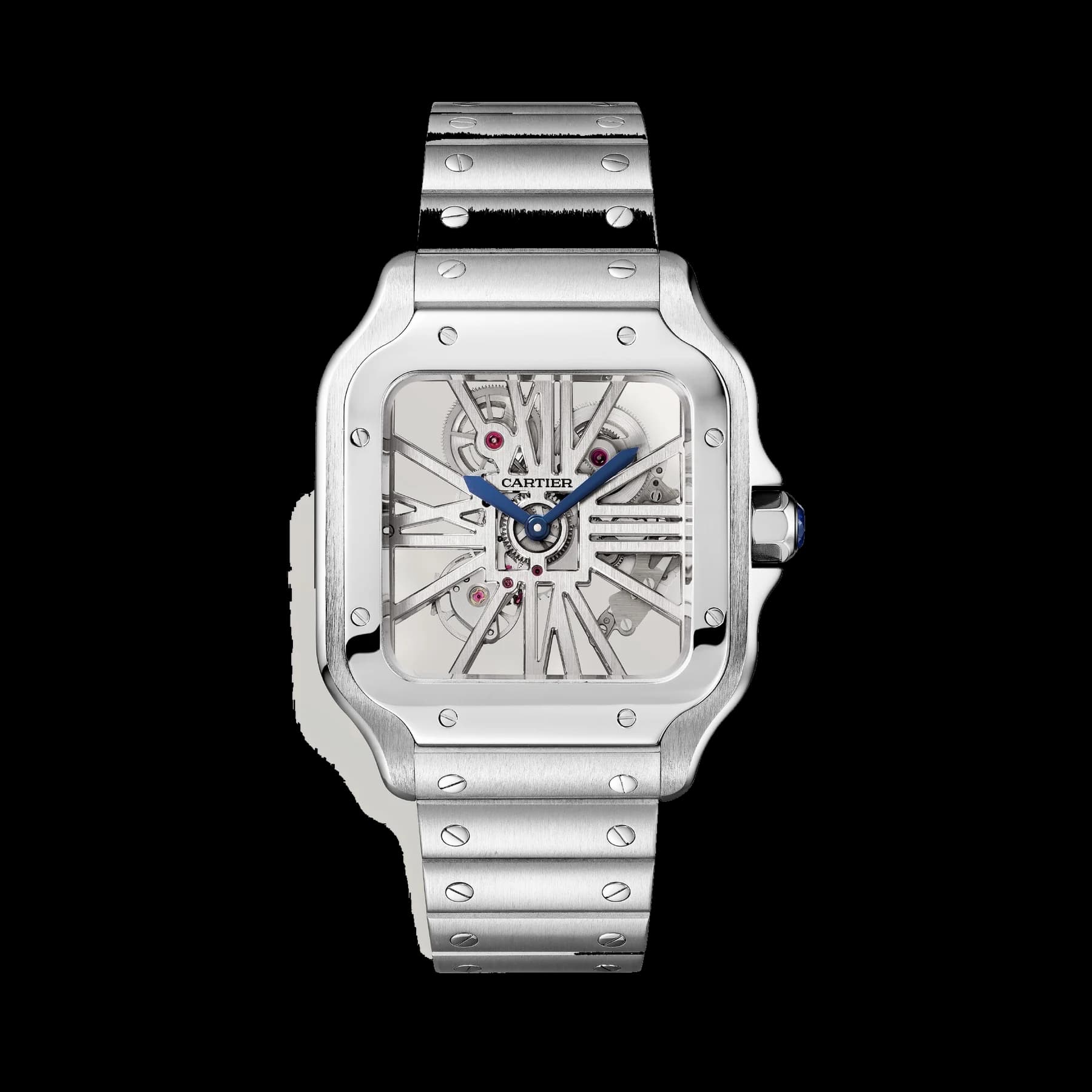 Santos de Cartier skeleton watch
