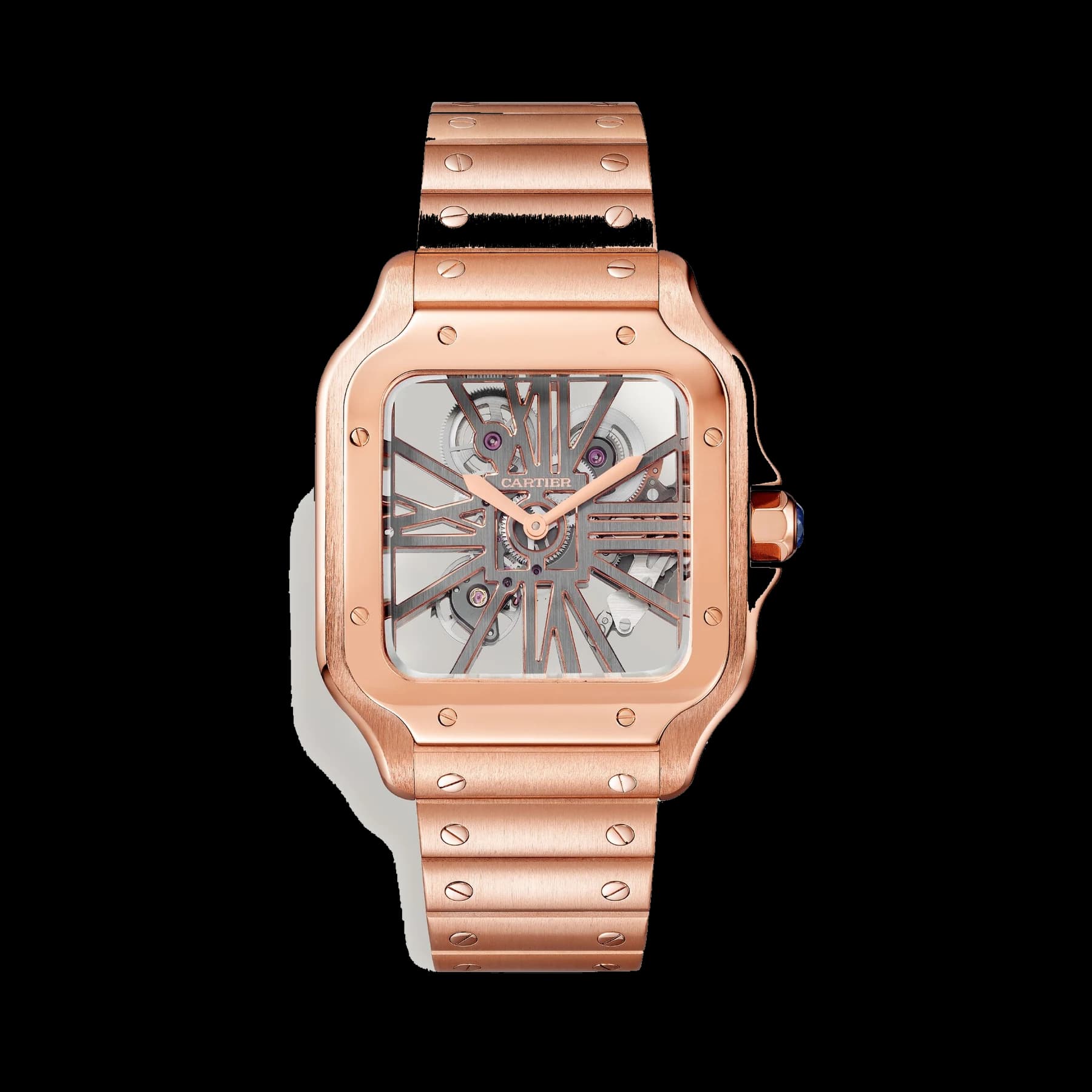 Santos de Cartier skeleton watch