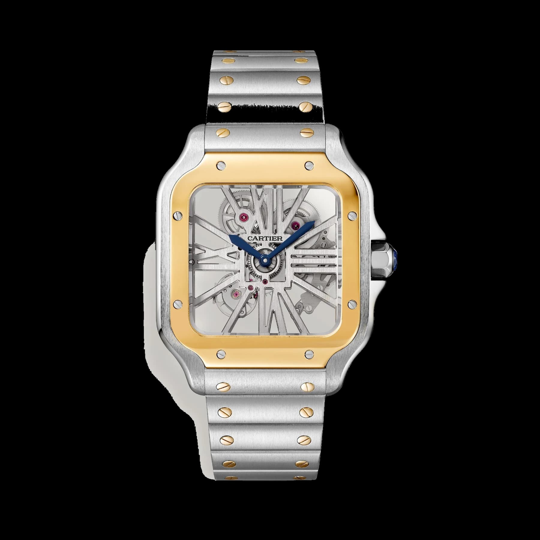 Santos de Cartier skeleton watch