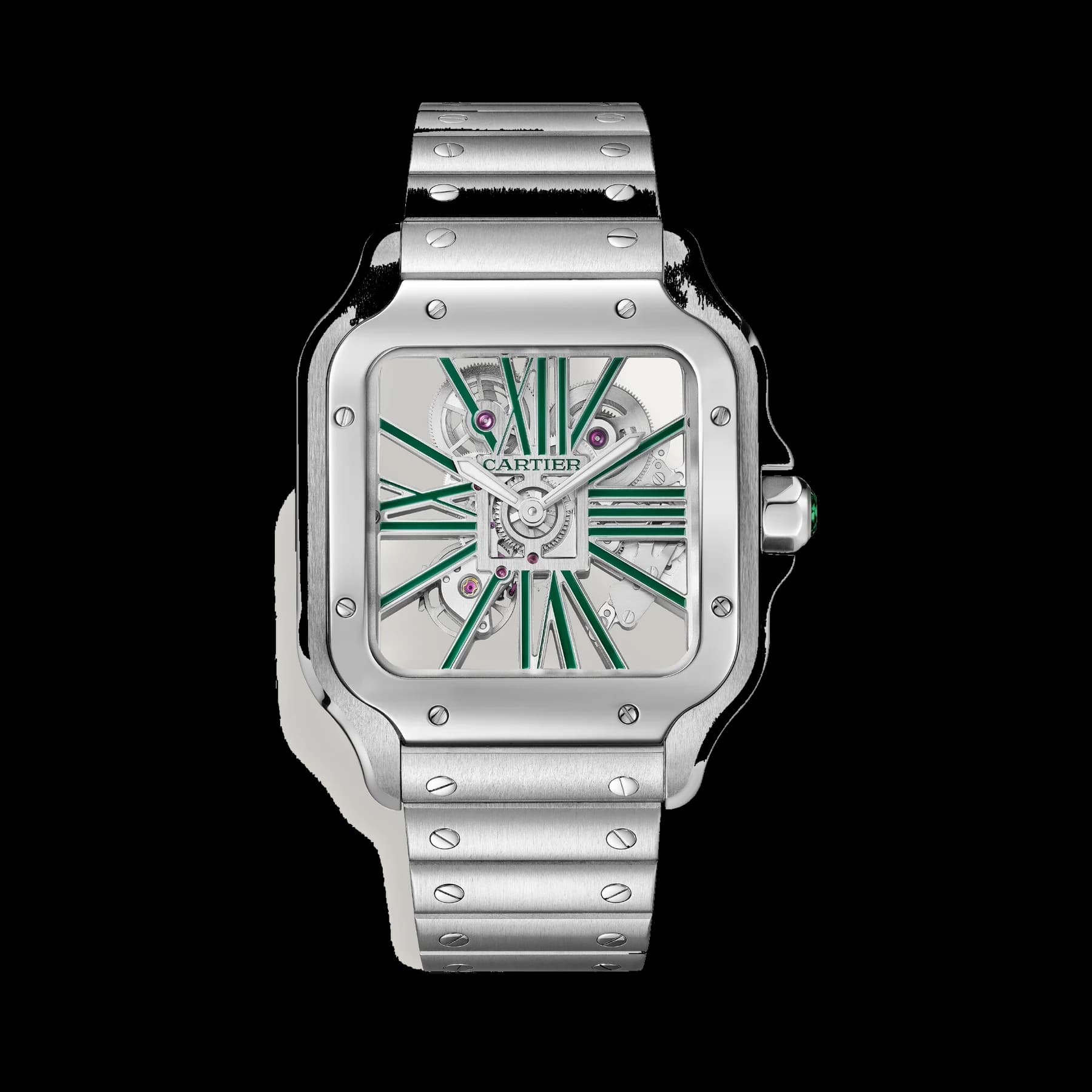 Santos de Cartier skeleton watch