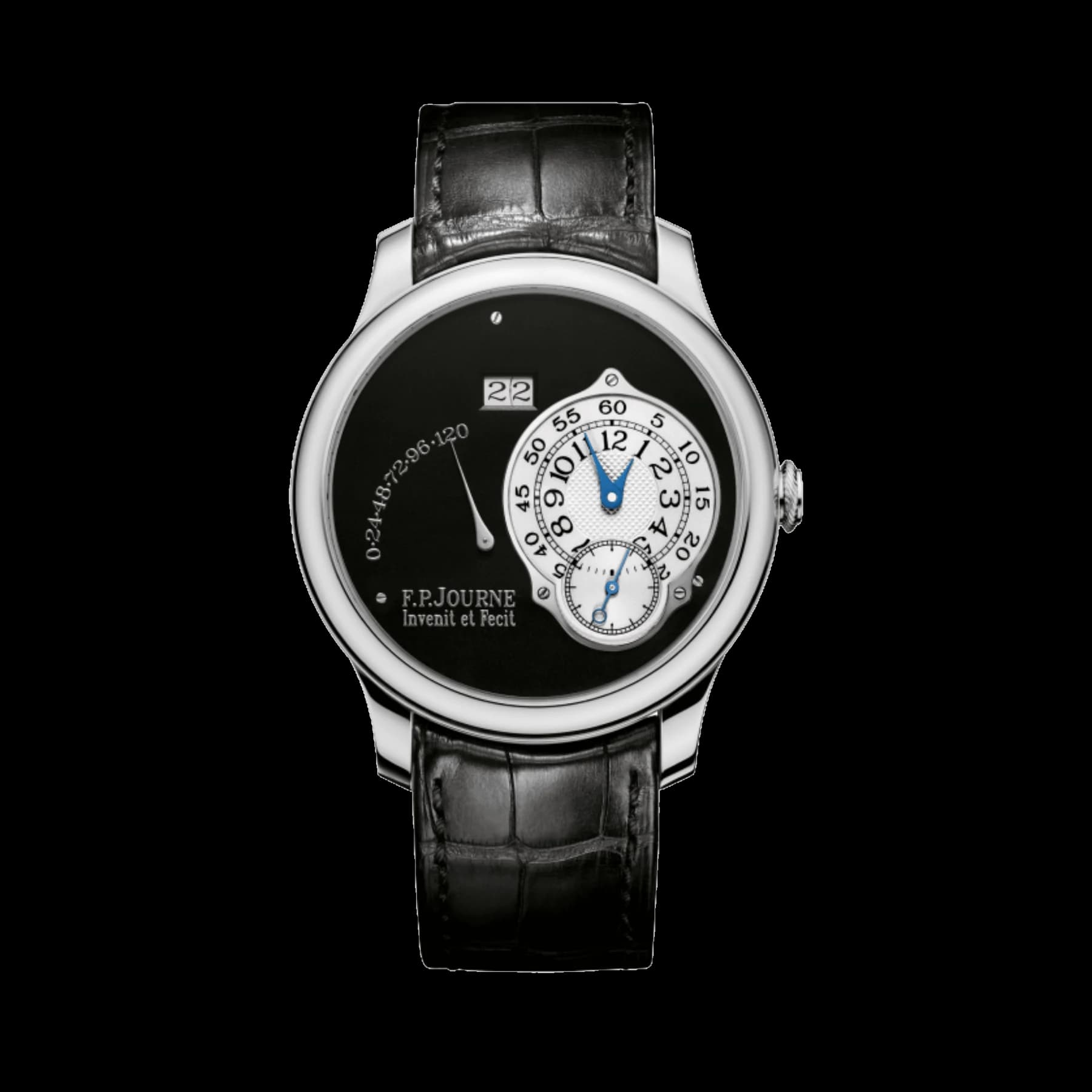 F.P.Journe Octa Réserve de Marche Ref. A Black Label Platinum Black Dial