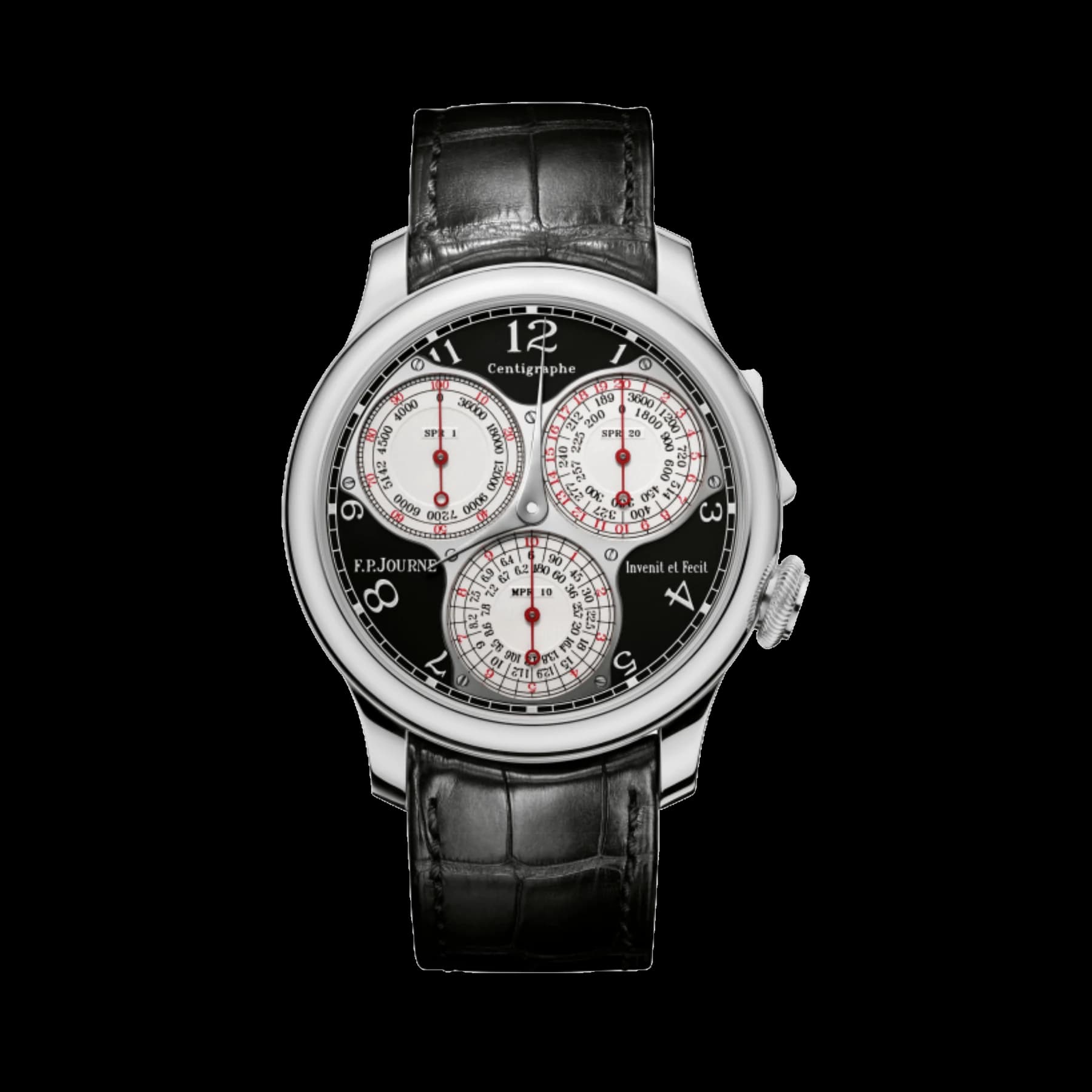 F.P.Journe Centigraphe Souverain Ref. CT Black Label Platinum Black Dial