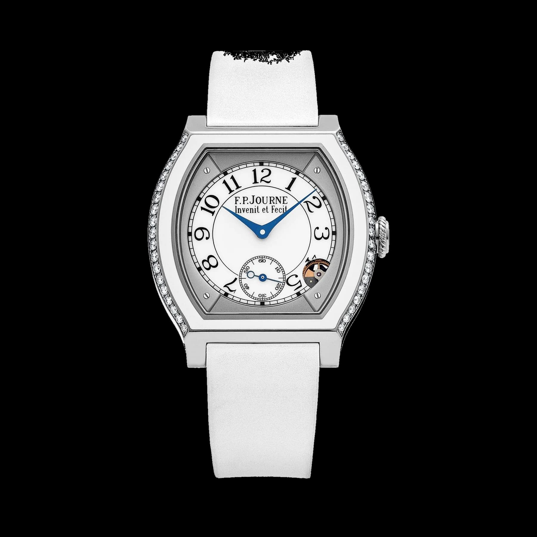F.P.Journe Élégante 40 Ref. ELT Titanium Luminescent White Dial 2 Rows of Diamonds