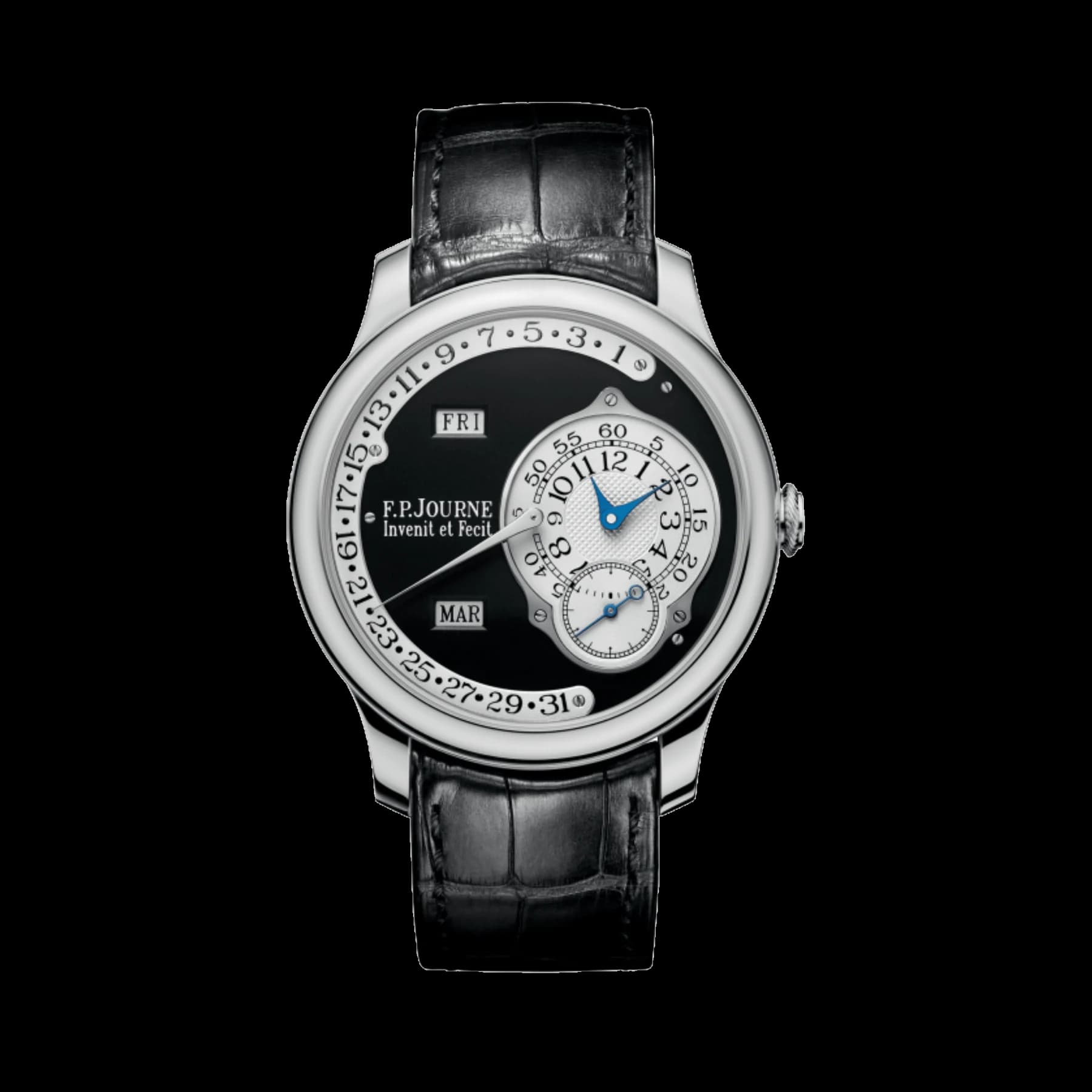 F.P.Journe Octa Calendrier Ref. Q Black Label Platinum Black Dial