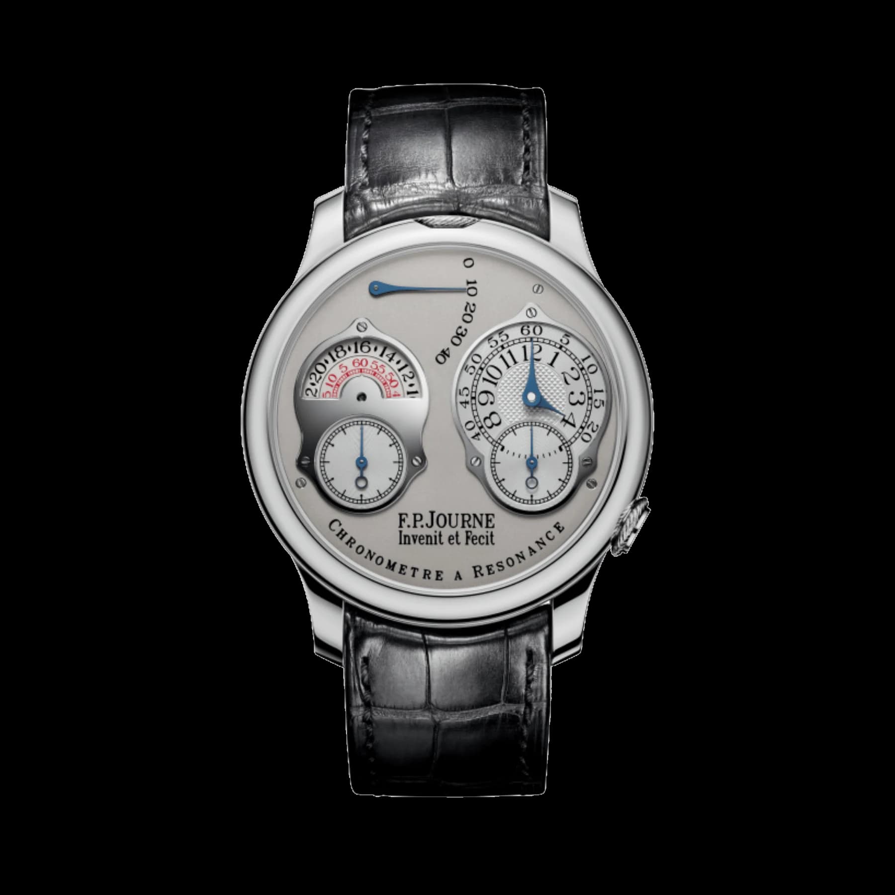F.P.Journe Chronomètre À Résonance Ref. RT Parking Meter Platinum Grey Dial