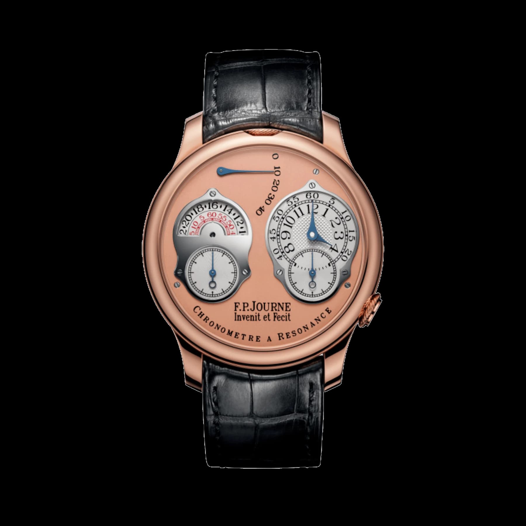 F.P.Journe Chronomètre À Résonance Ref. RT Parking Meter Rose Gold Salmon Dial