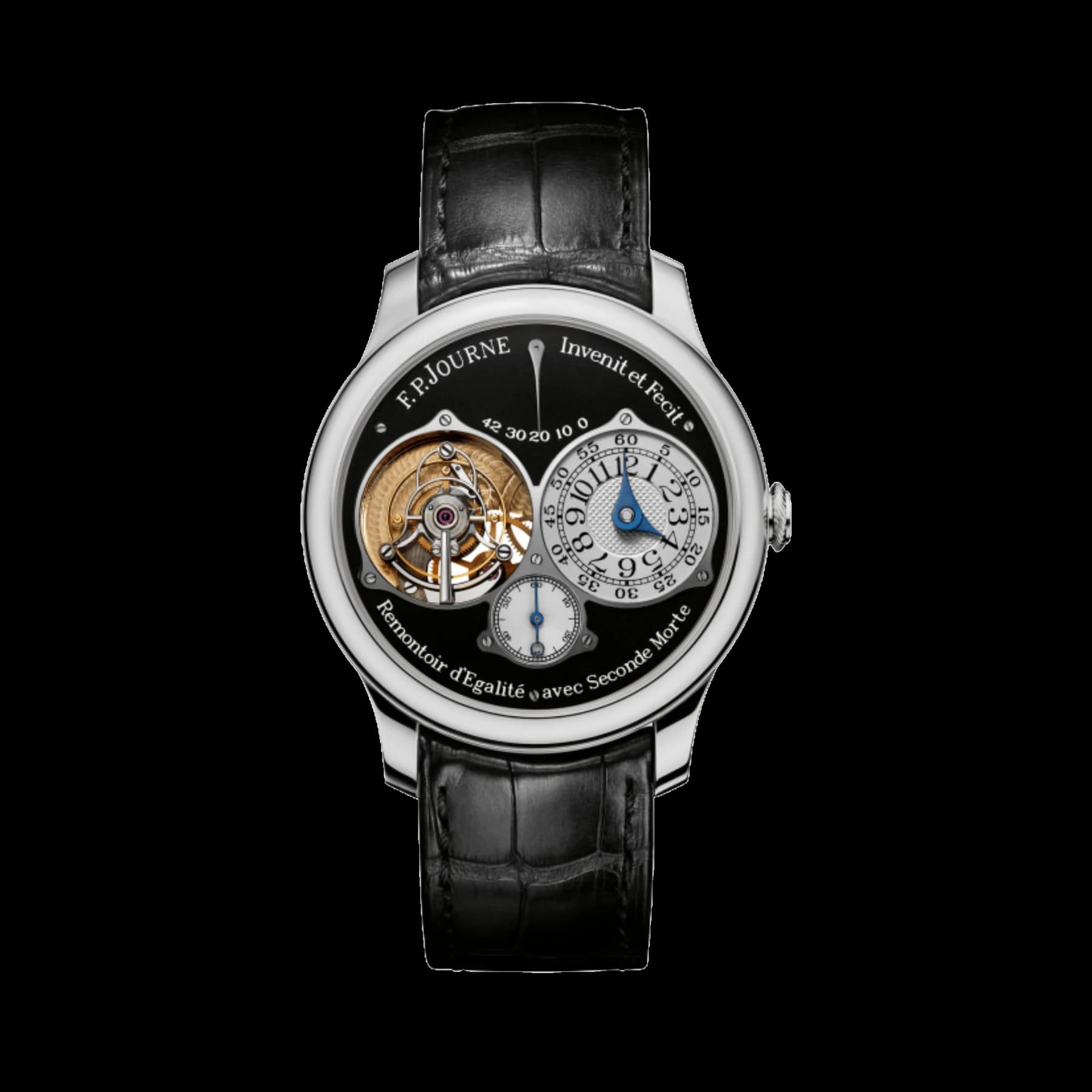 F.P.Journe Tourbillon Souverain Ref. TN Black Label Platinum Black Dial