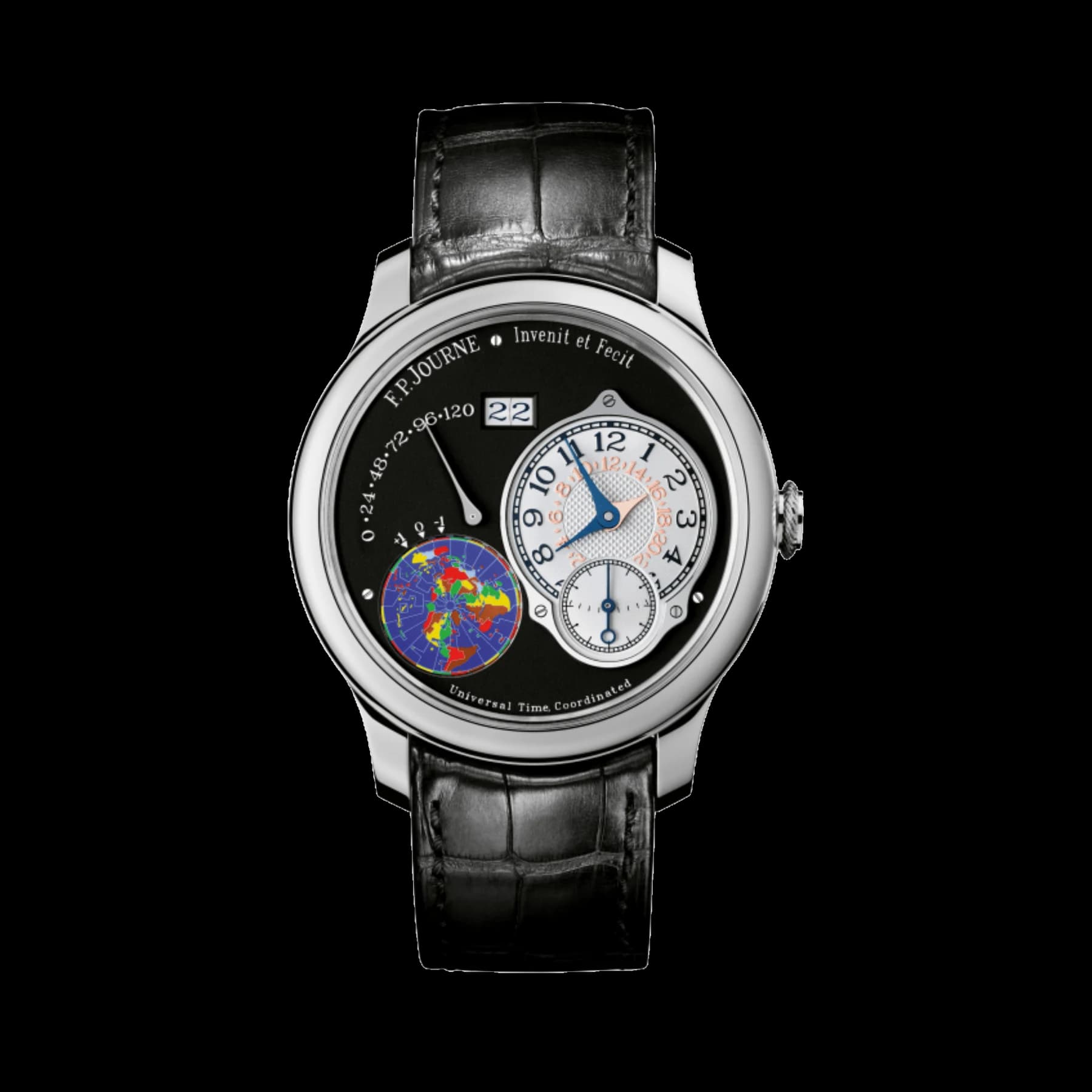 F.P.Journe Octa UTC Ref. UTC Black Label Platinum Black Dial
