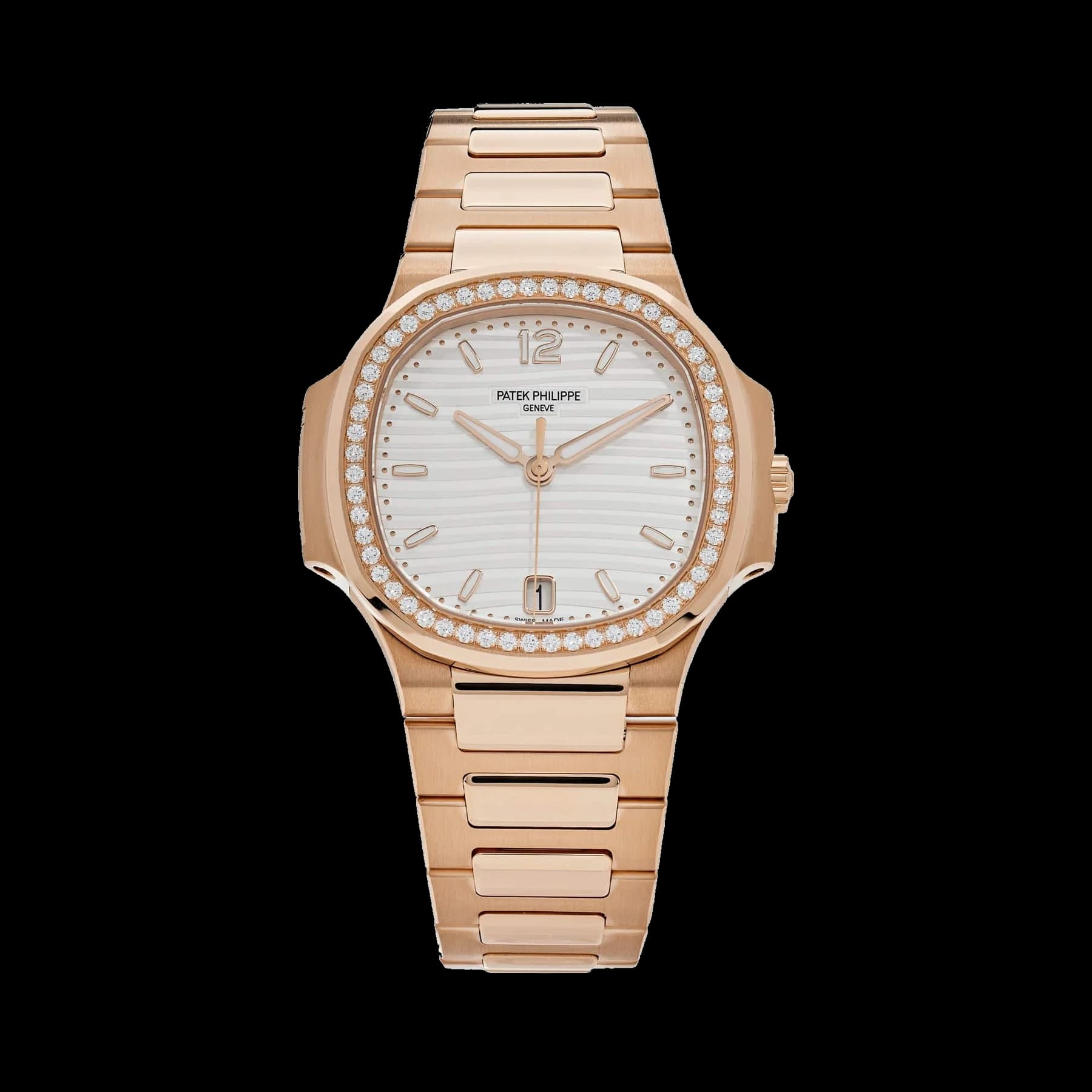 Patek Philippe Nautilus 7118/1200R-001 'Ladies' Rose Gold Silver Dial Diamond Bezel (2026)
