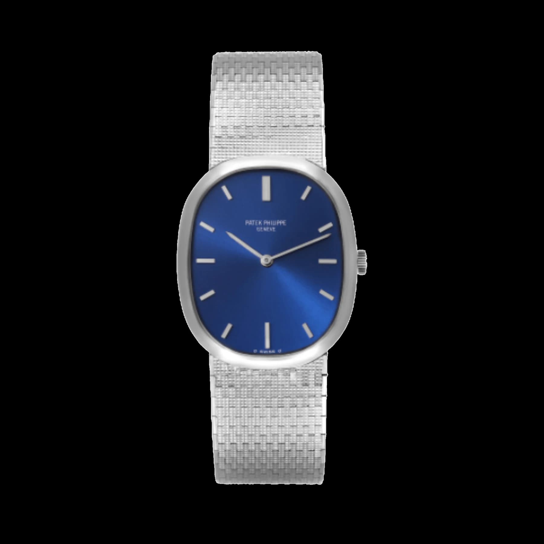 Patek Philippe Golden Ellipse 3548 White Gold Blue Dial