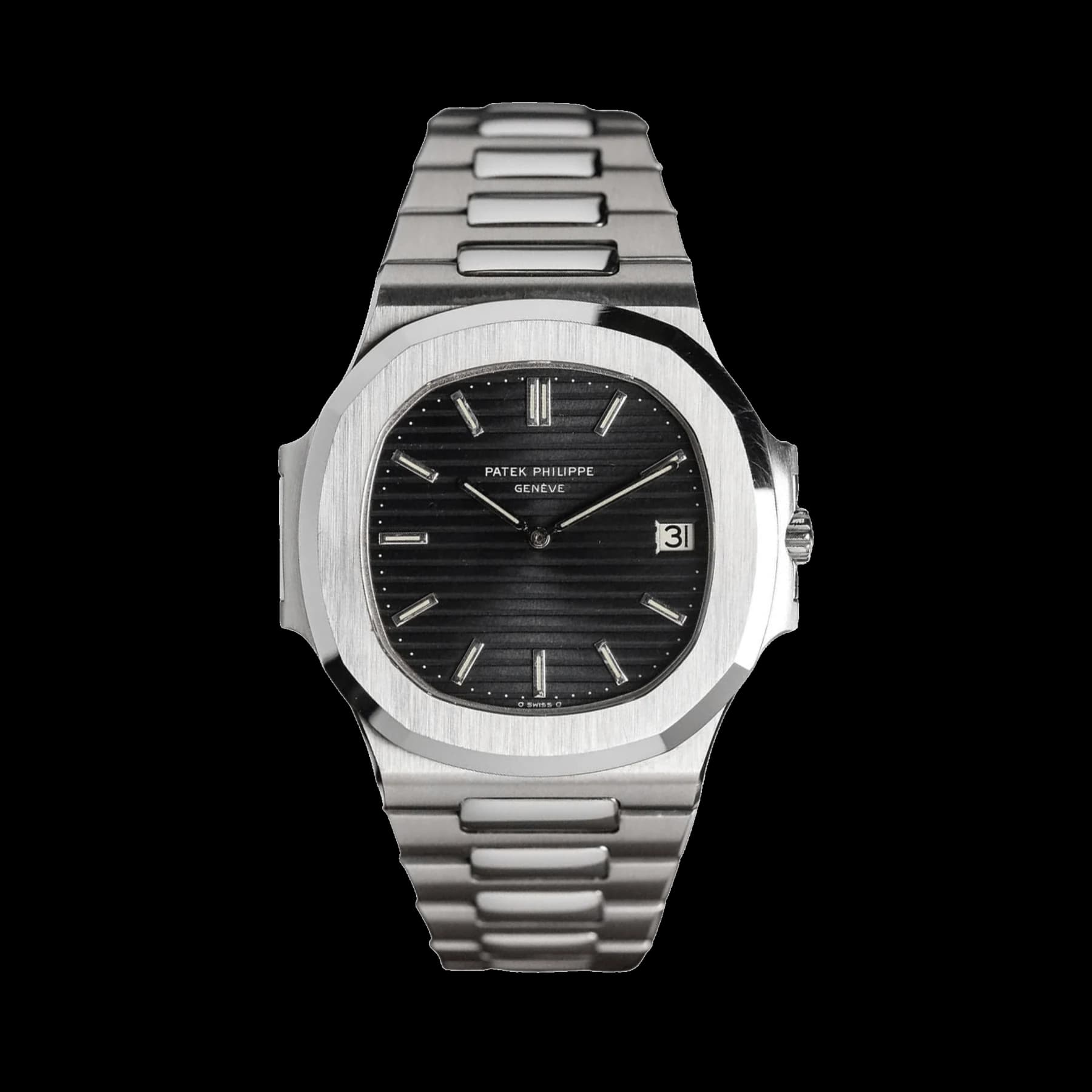 Patek Philippe Nautilus 3700/11 Vintage Stainless Steel Black Dial (1982)