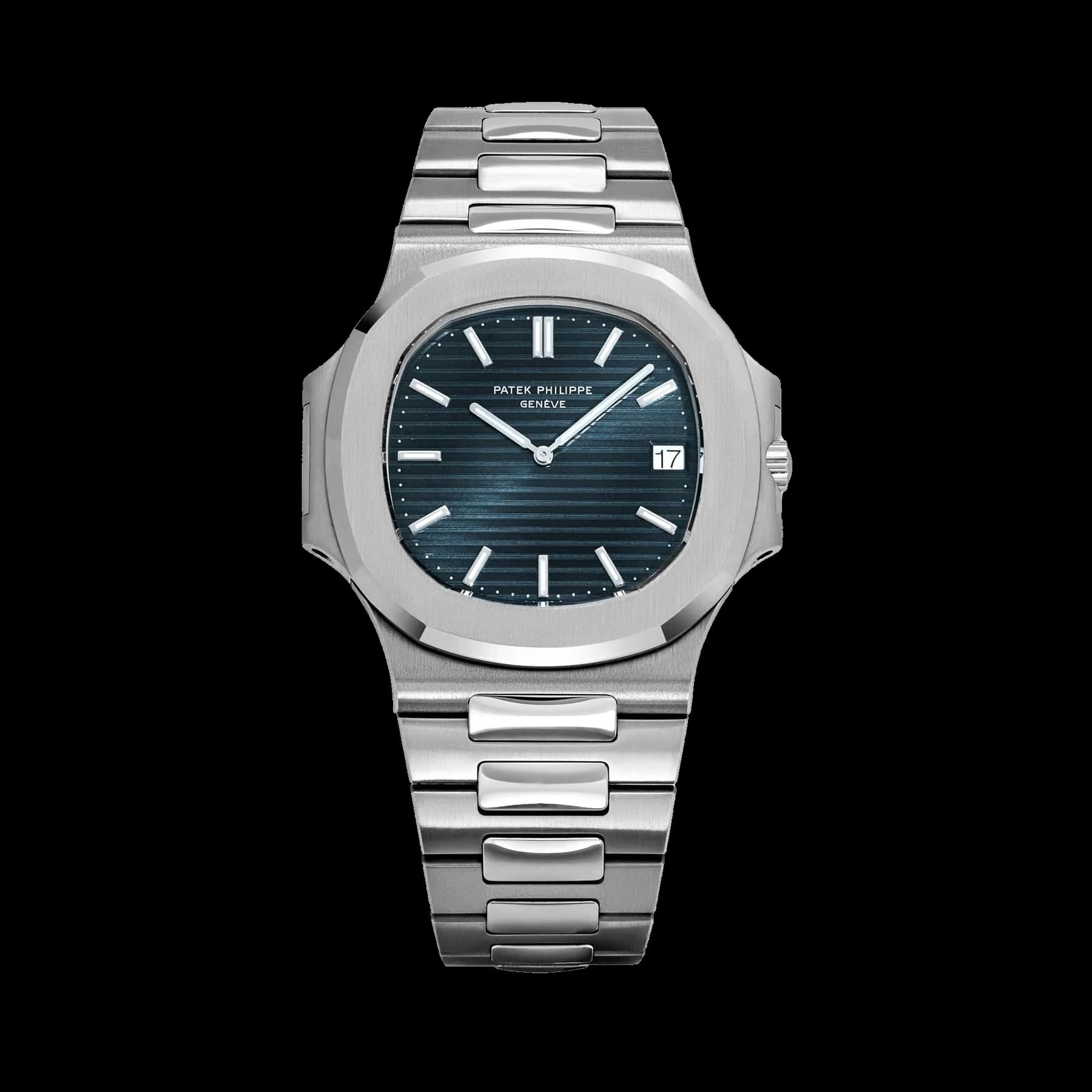 Patek Philippe Nautilus 3700/1A 'Jumbo' Stainless Steel Blue Dial