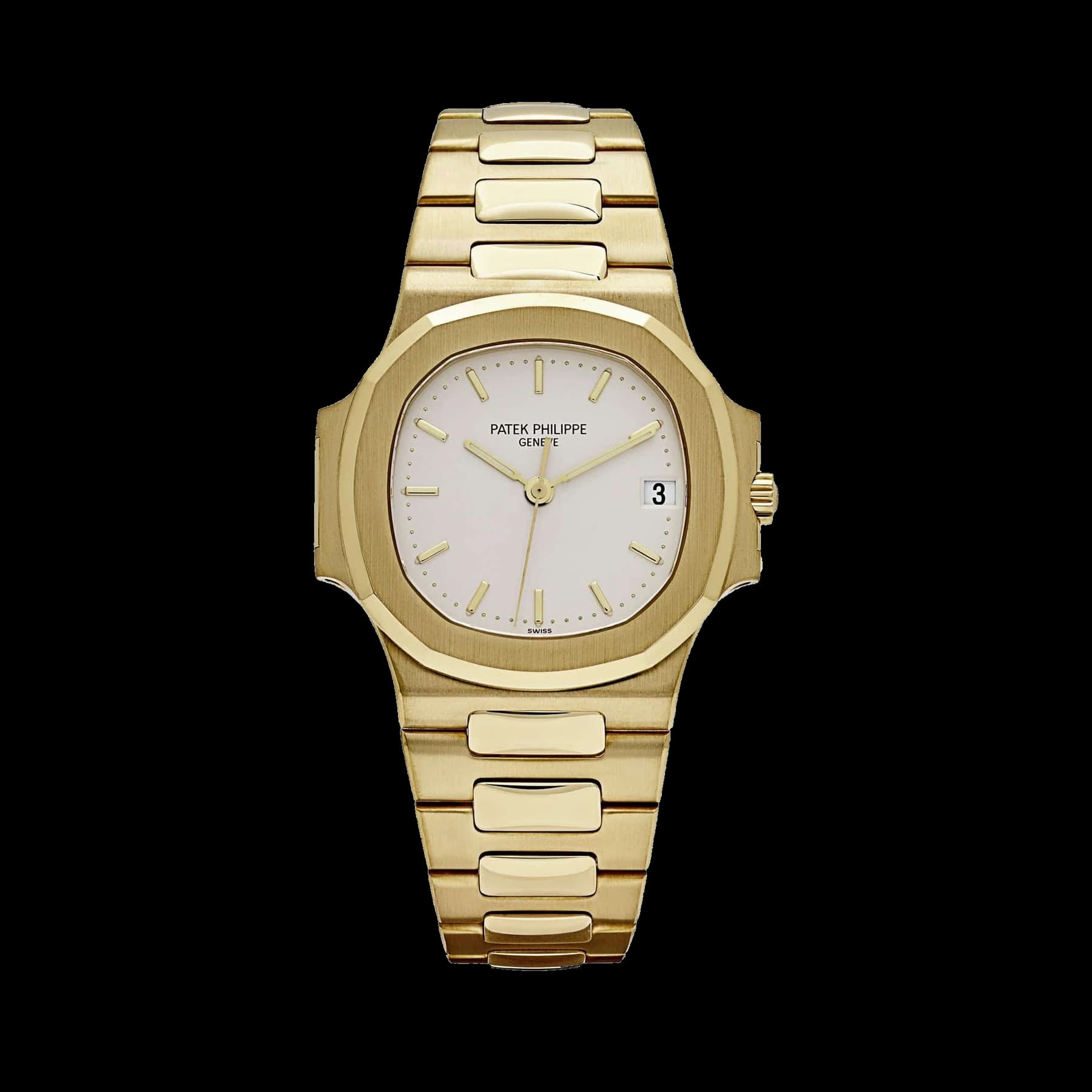 Patek Philippe Nautilus 3800/1J-001 Yellow Gold White Dial
