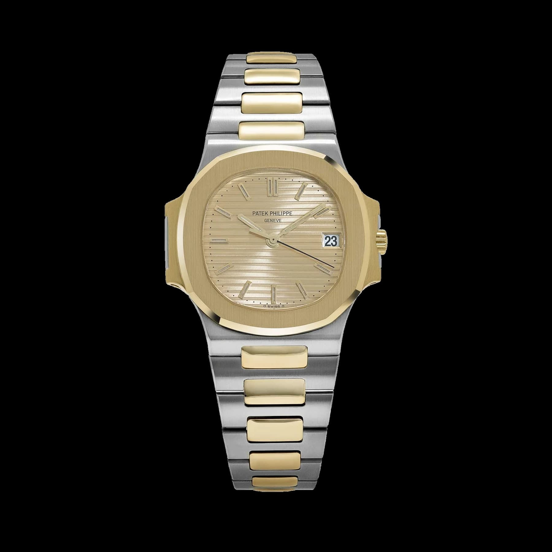Patek Philippe Nautilus 3800/1AJ Stainless Steel Yellow Gold Champagne Dial (1994)