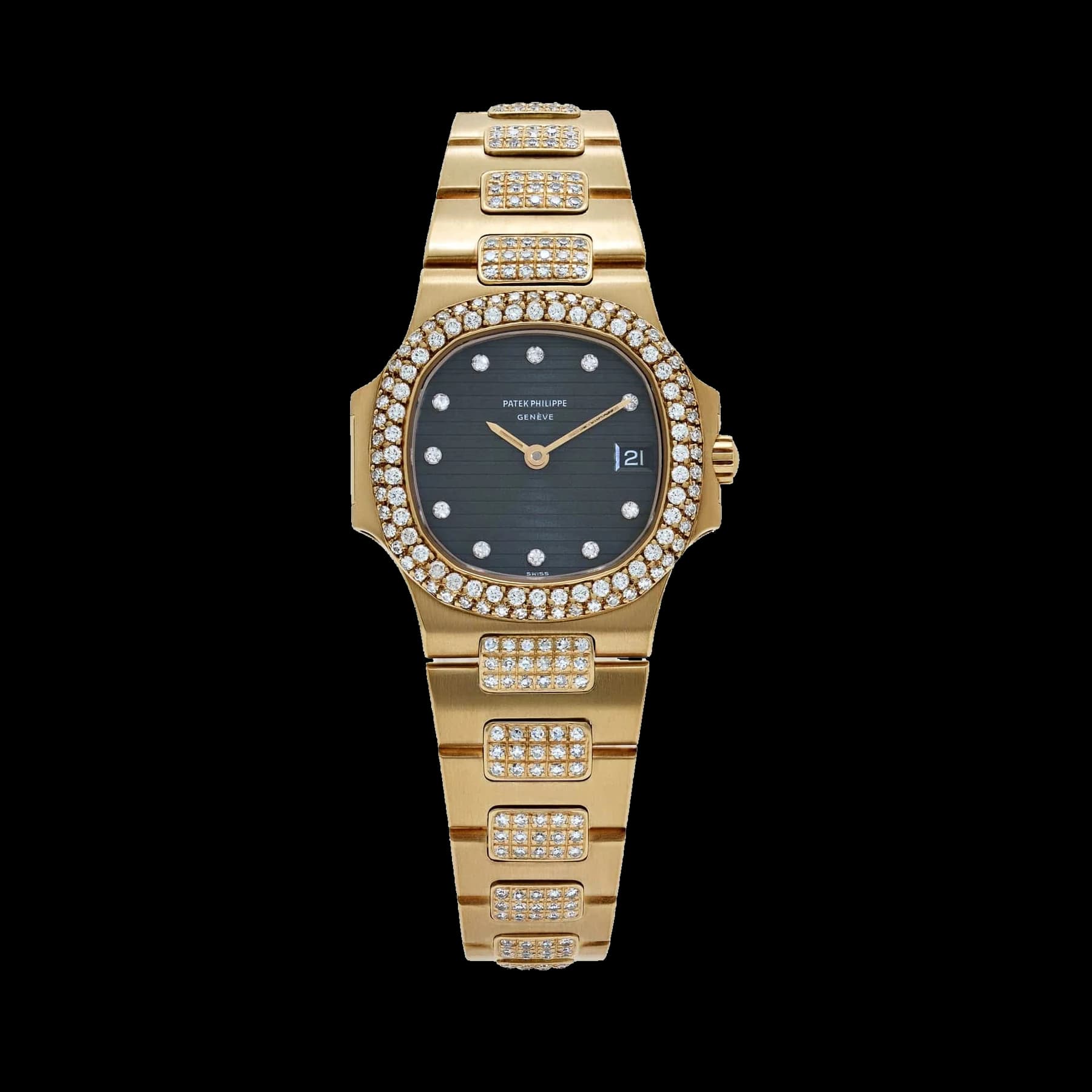 Patek Philippe Nautilus 4700/5 Yellow Gold Blue Diamond Dial