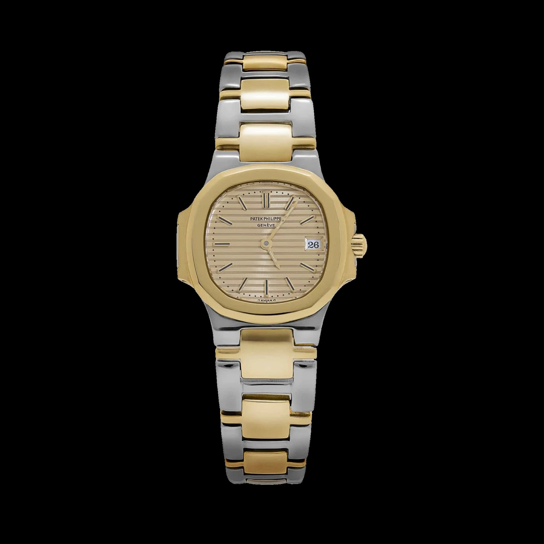 Patek Philippe Nautilus 4700/51 'Ladies' Stainless Steel Yellow Gold Champagne Dial Quartz