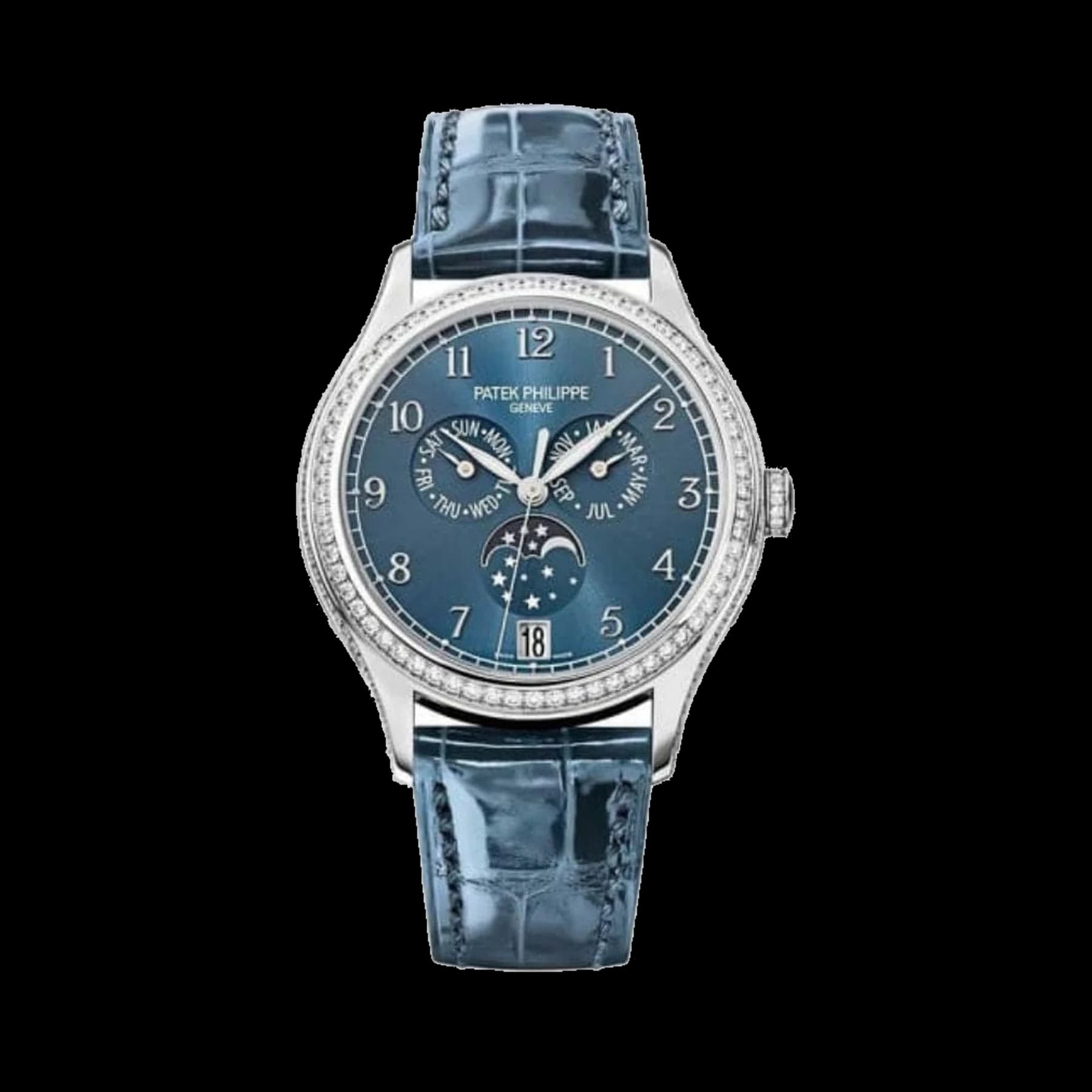 Patek Philippe Complications 4947G-001 Annual Calendar White Gold Blue Dial