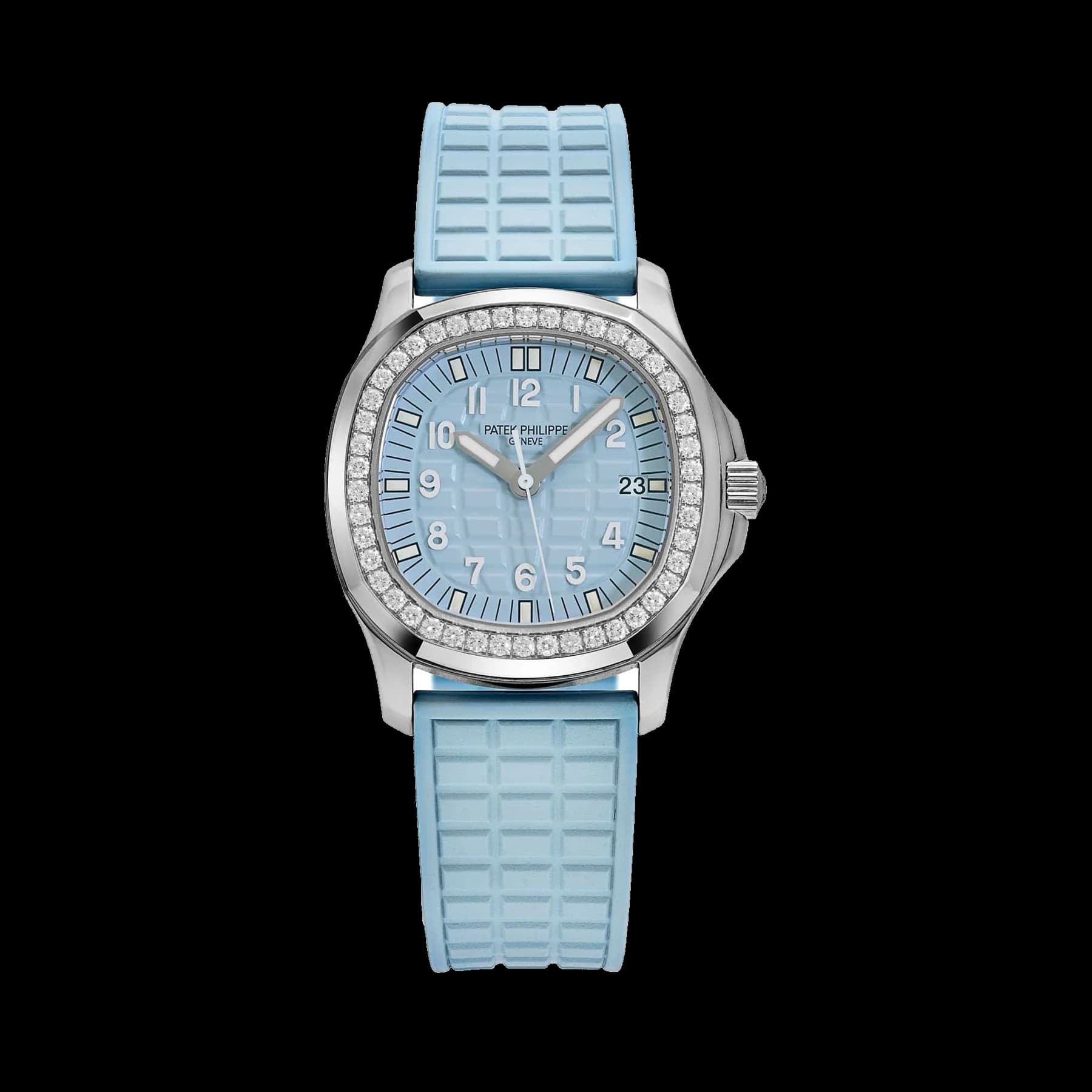 Patek Philippe Aquanaut Luce 5067A-017 'Ladies' Stainless Steel Blue Dial Diamond Bezel
