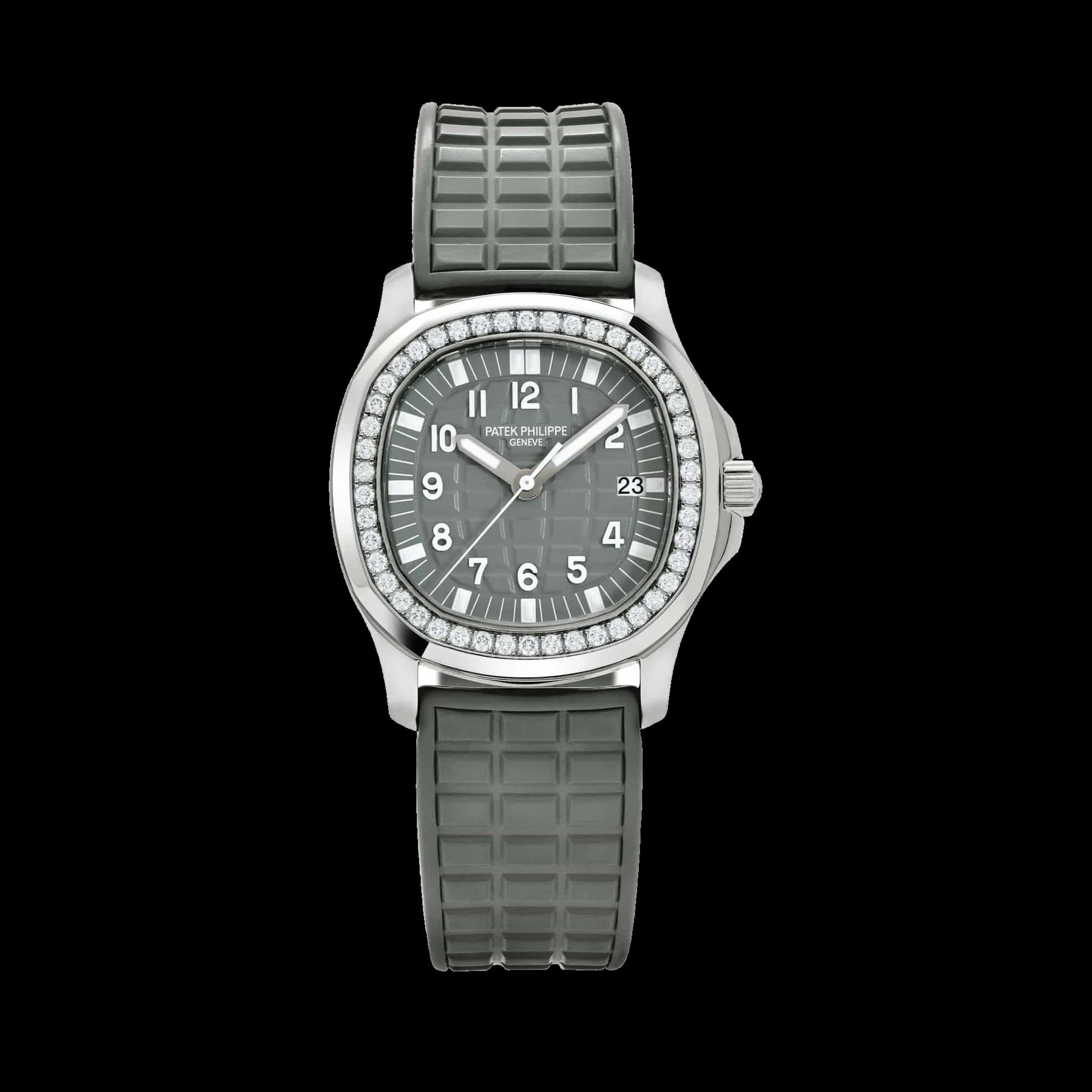 Patek Philippe Aquanaut Luce 5067A-018 'Ladies' Stainless Steel Gray Dial Diamond Bezel (2007)