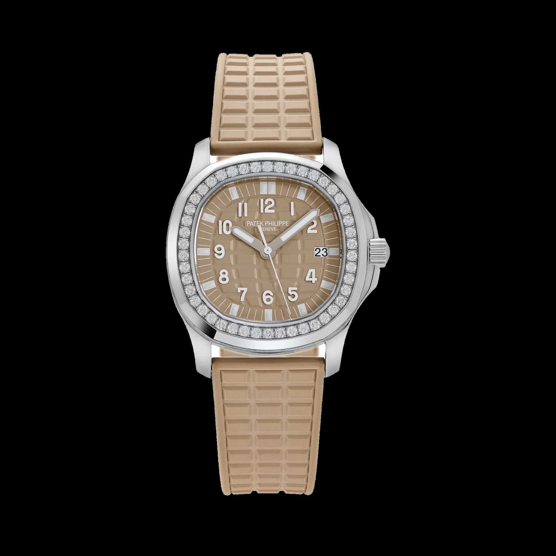 Patek Philippe Aquanaut Luce 5067A-020 'Ladies' Stainless Steel Honey Beige Dial Diamond Bezel (2008)