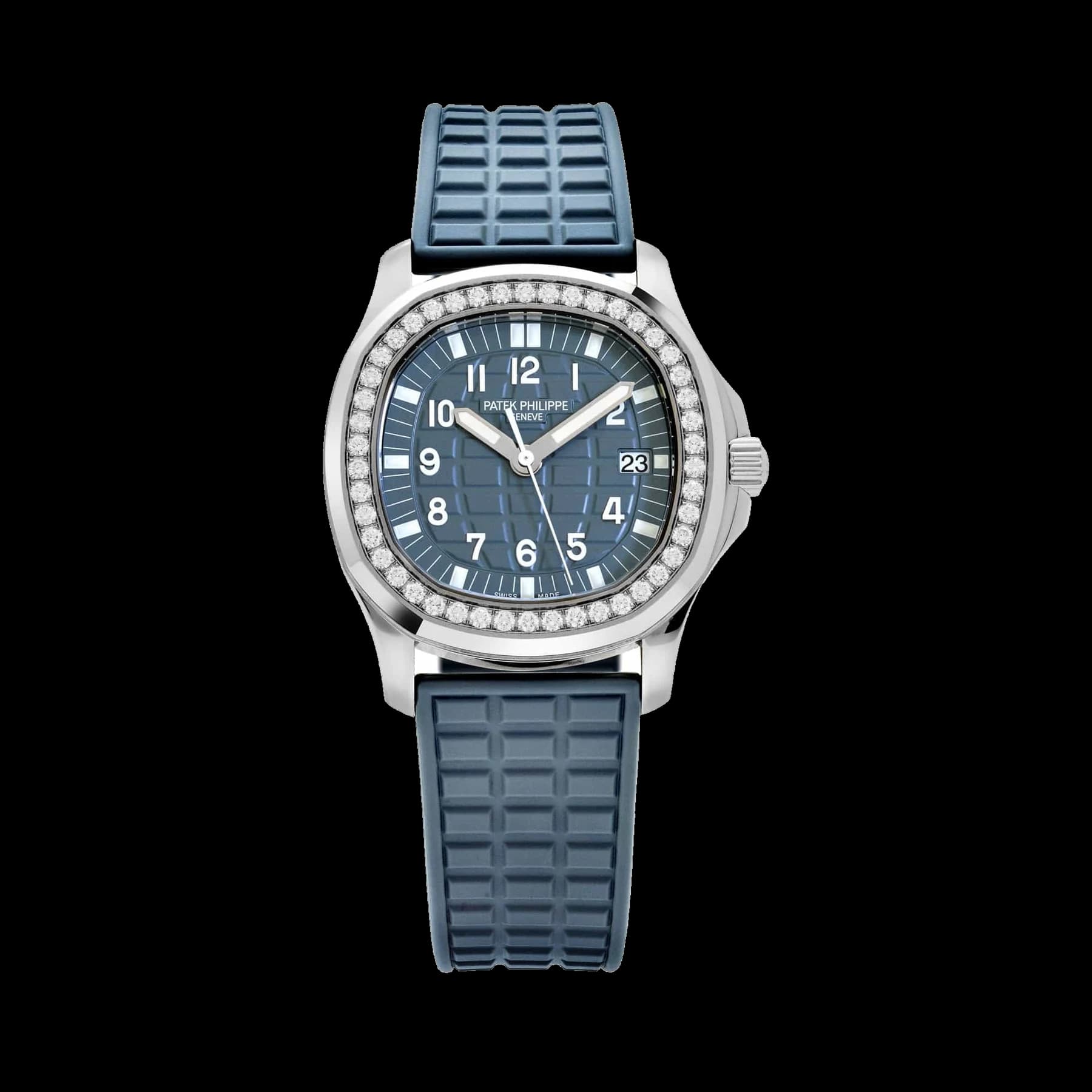 Patek Philippe Aquanaut Luce 5067A-025 'Ladies' Stainless Steel Misty Blue Dial Diamond Bezel (2019)
