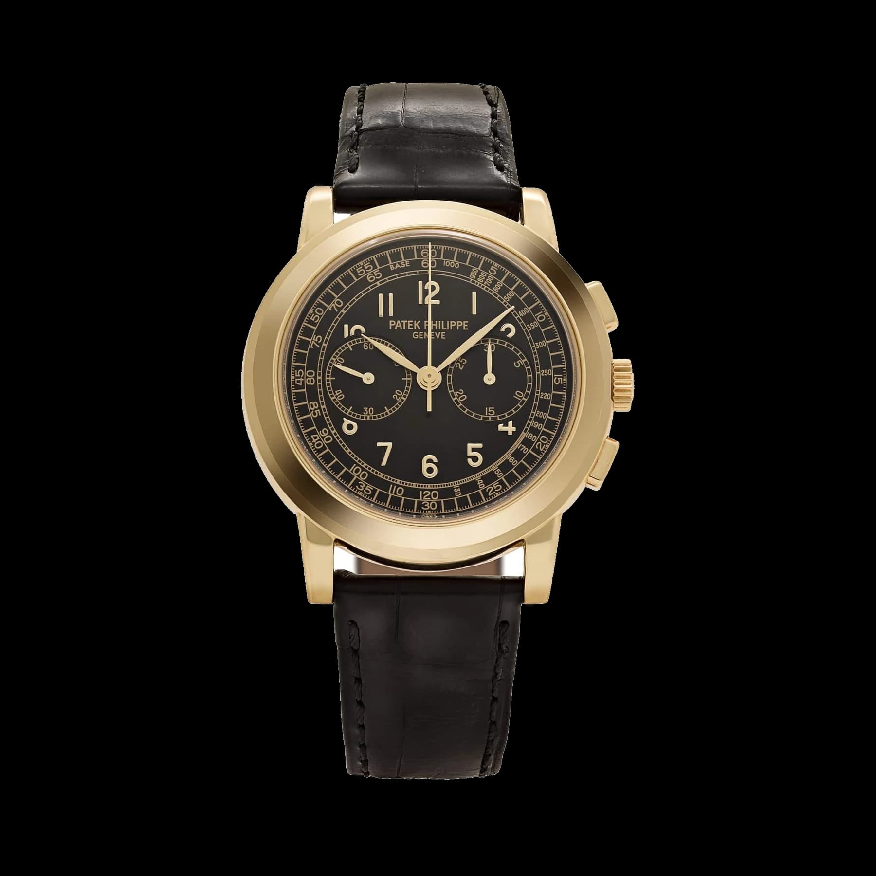 Patek Philippe Complications 5070J-001 Chronograph Yellow Gold Black Dial (2008)