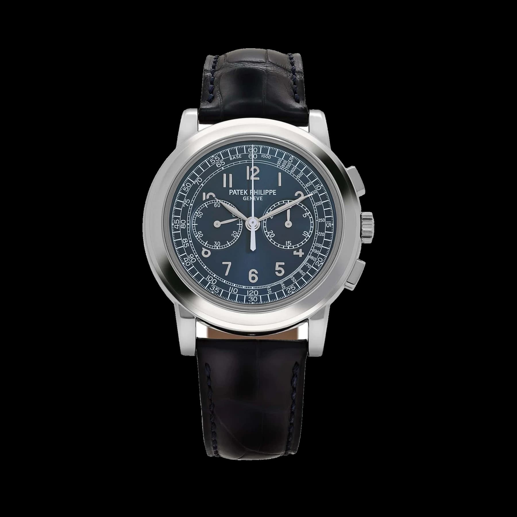 Patek Philippe Complications 5070P-001 Chronograph Platinum Blue Dial