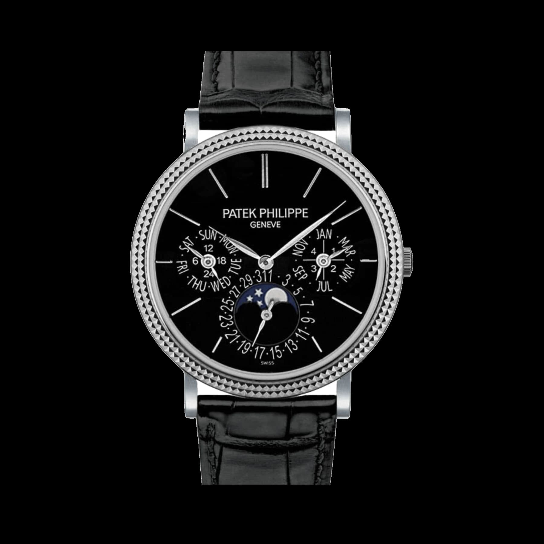 Patek Philippe Grand Complications 5139G-010 Perpetual Calendar White Gold Black Dial