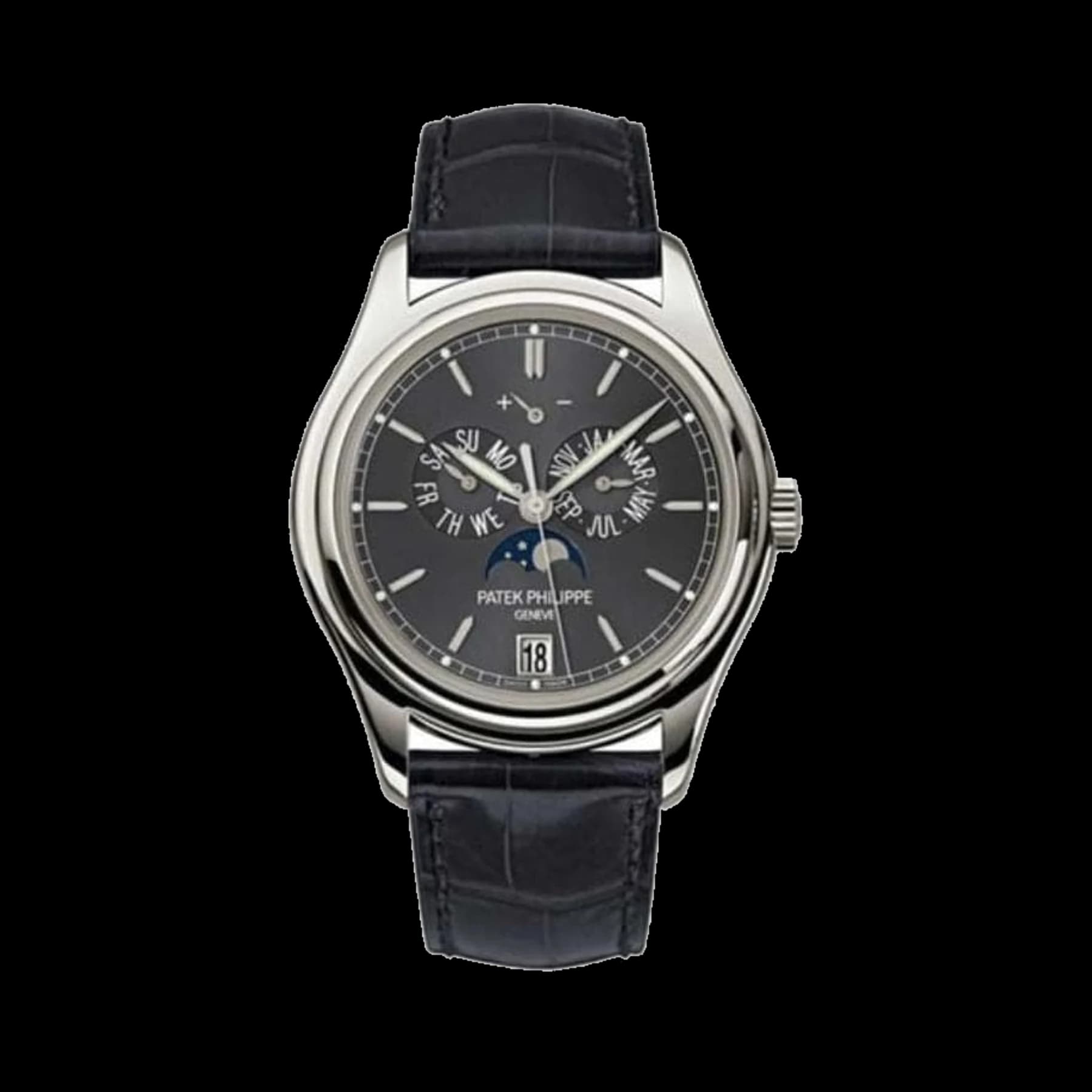 Patek Philippe Complications 5146P-001 Annual Calendar Platinum Grey Dial