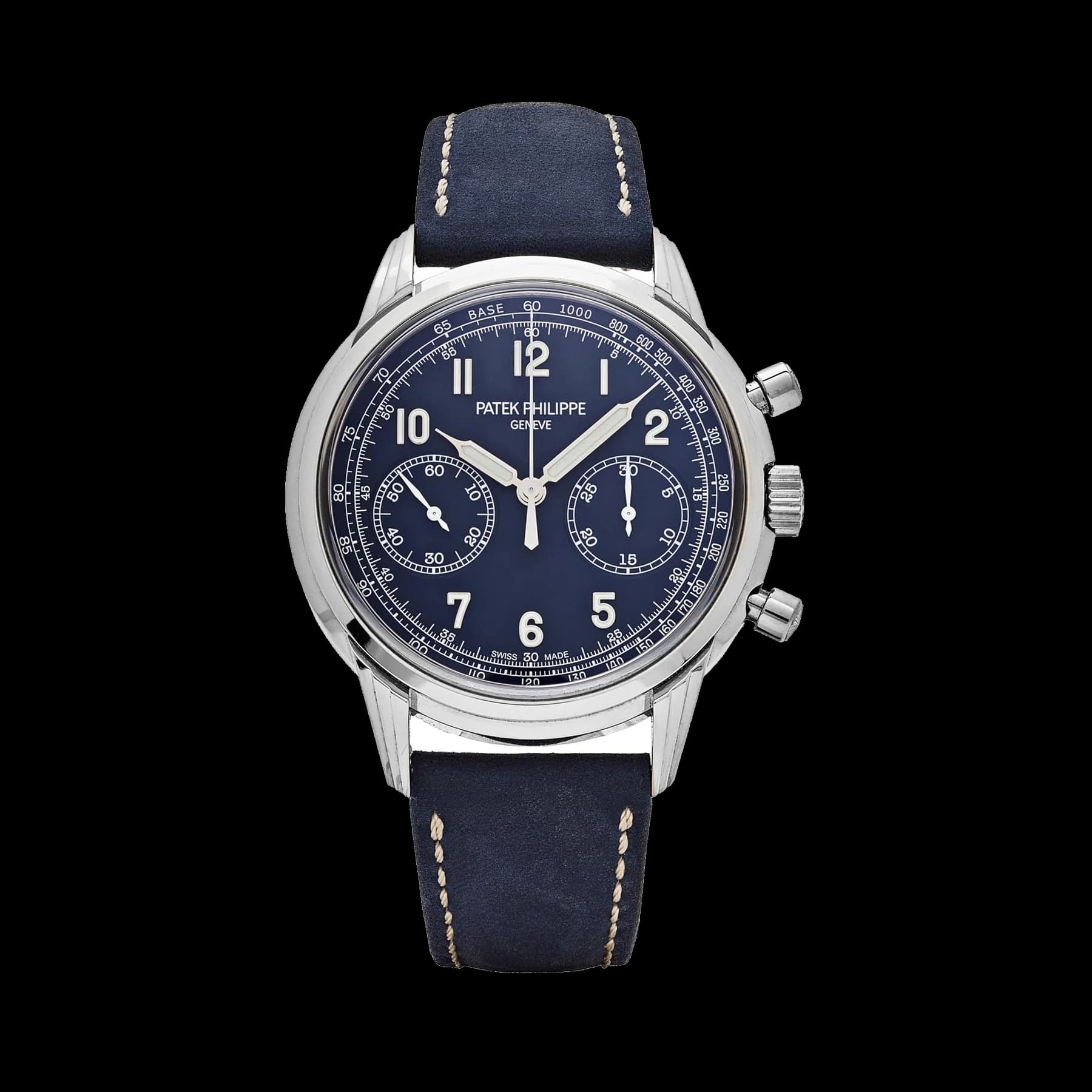 Patek Philippe Complications 5172G-001 Chronograph White Gold Blue Dial