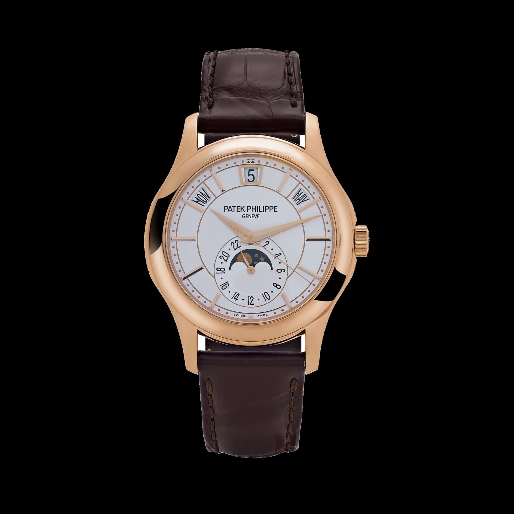 Patek Philippe Complications 5205R-001 Annual Calendar Rose Gold White Dial