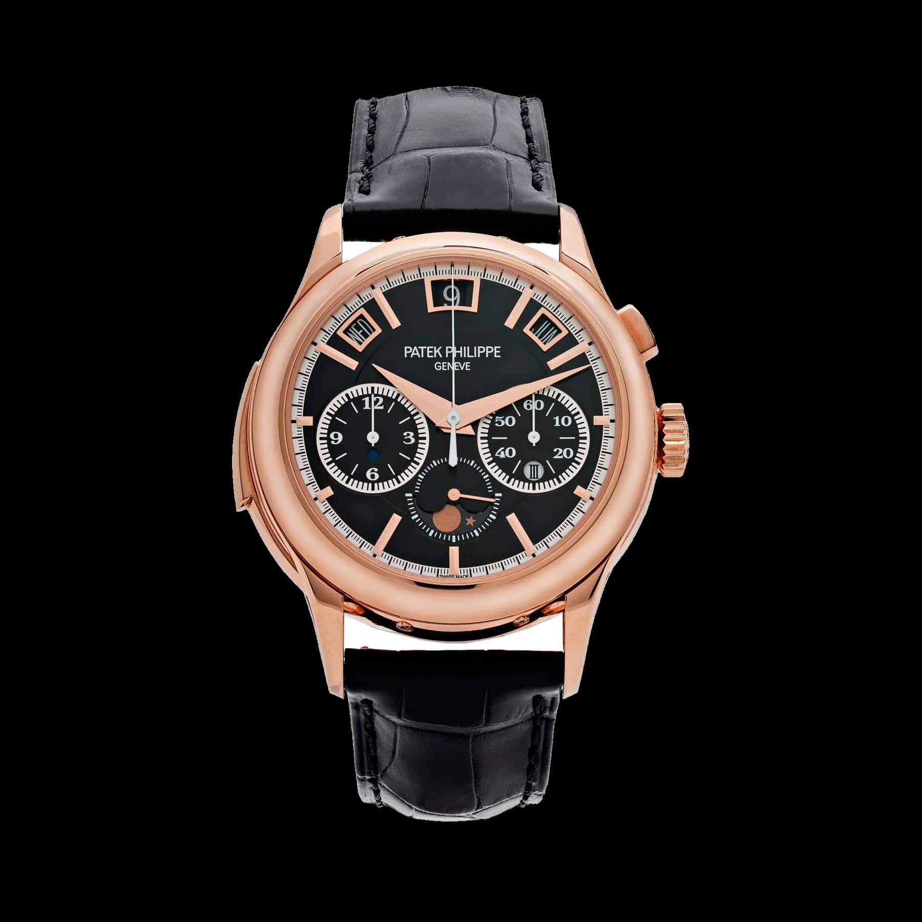 Patek Philippe Grand Complications 5208R-001 Minute Repeater Perpetual Calendar Rose Gold Black Dial