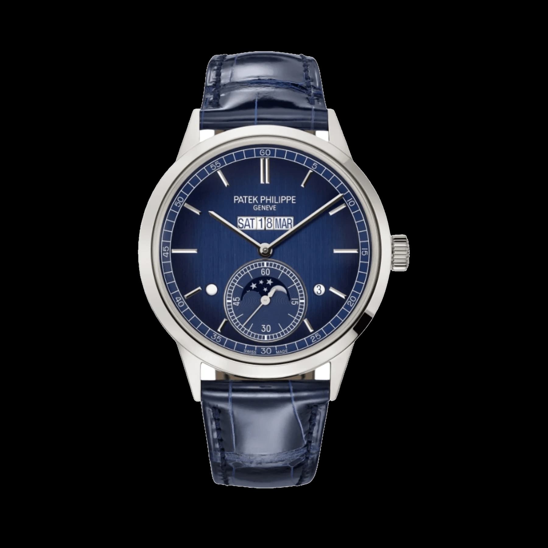 Patek Philippe Grand Complications 5236P-001 In-Line Perpetual Calendar Platinum Blue Dial (2026)