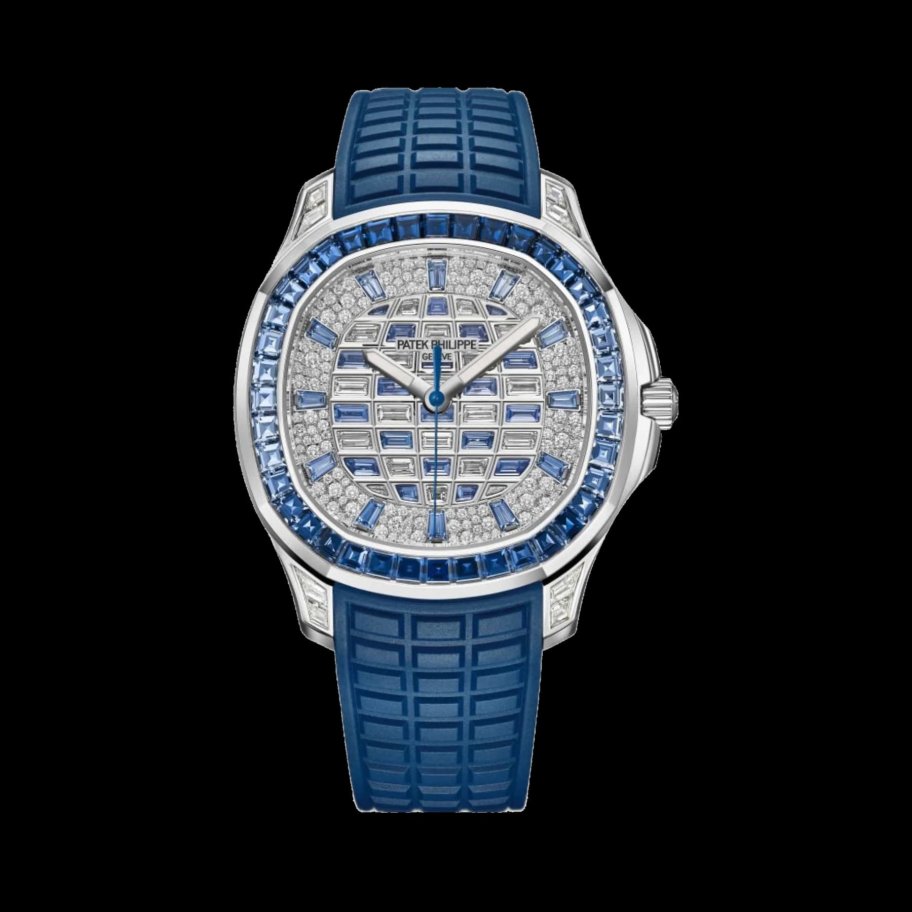Patek Philippe Aquanaut Luce 5268/461G-001 White Gold Diamond Blue Sapphire Dial