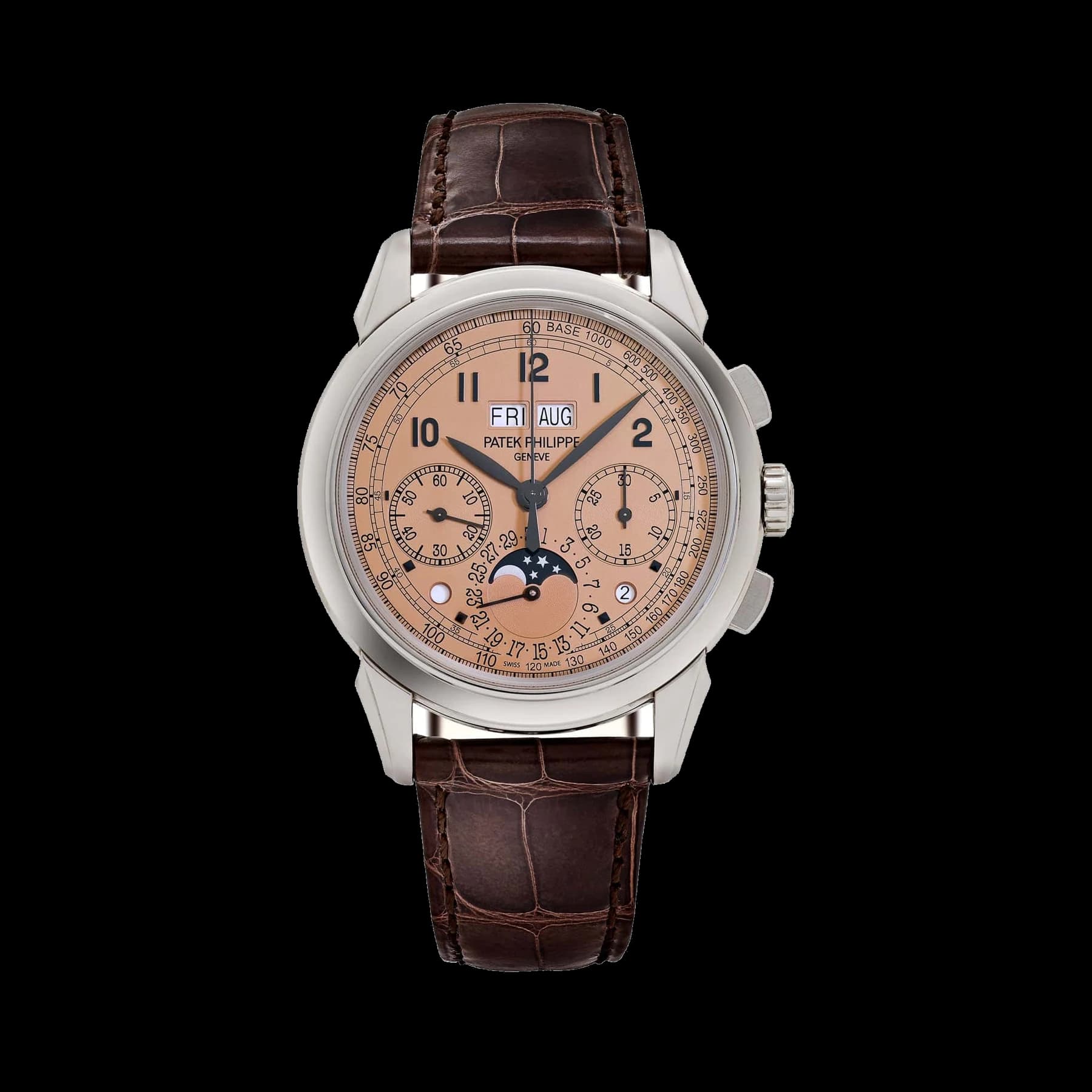 Patek Philippe Grand Complications 5270P-001 Perpetual Calendar Chronograph Platinum Salmon Dial