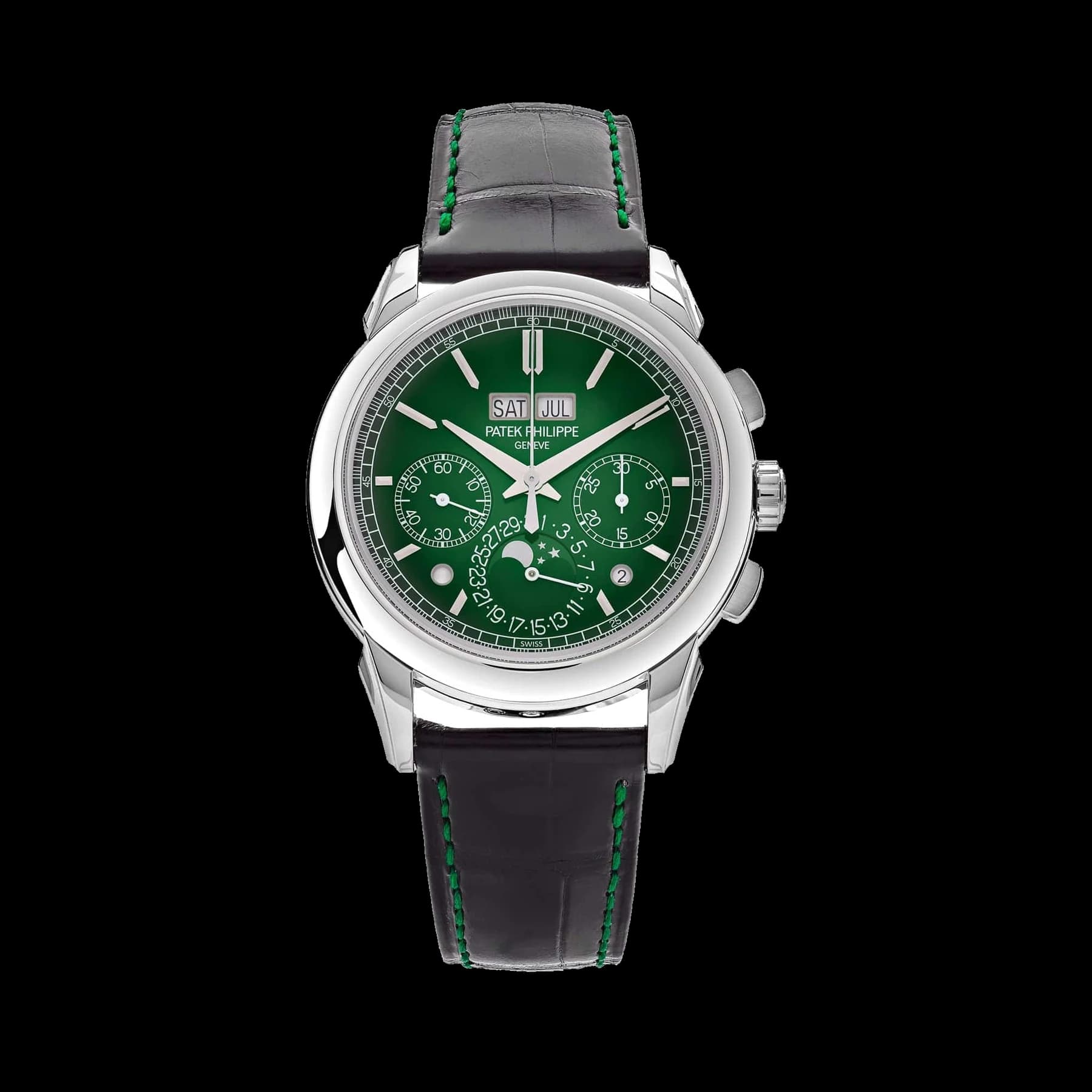 Patek Philippe Grand Complications 5270P-014 Perpetual Calendar Chronograph Platinum Green Dial (2025)