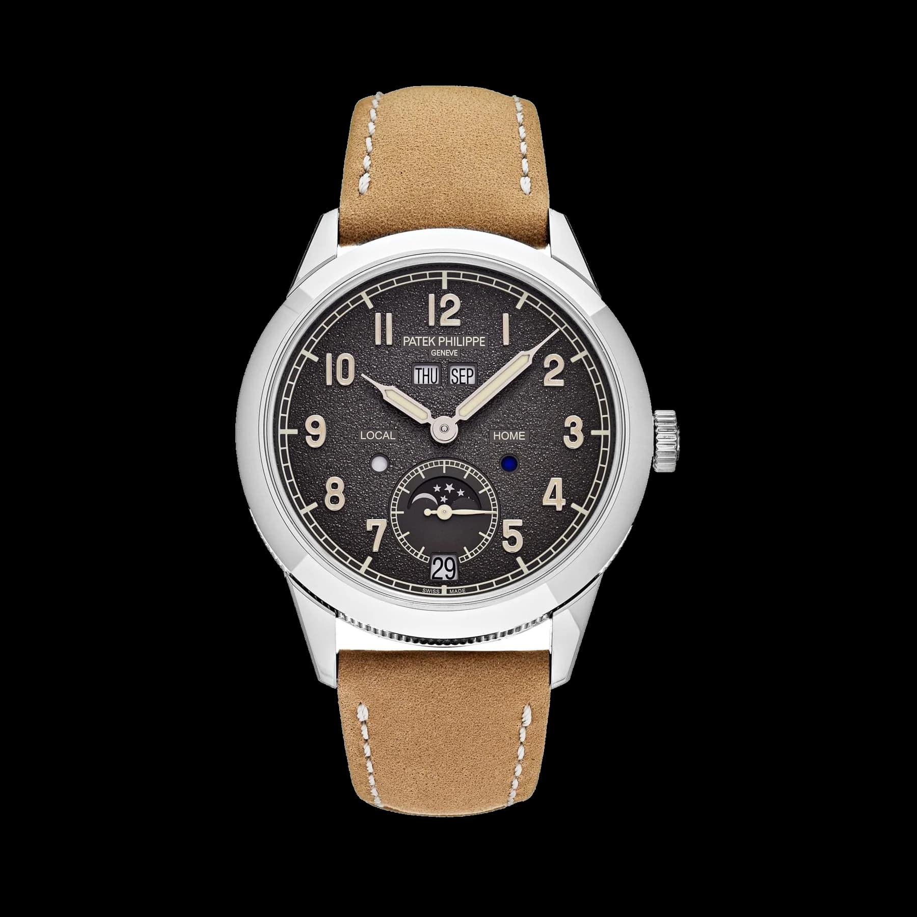 Patek Philippe Complications 5326G-001 Annual Calendar Travel Time White Gold Grey Dial (2026)